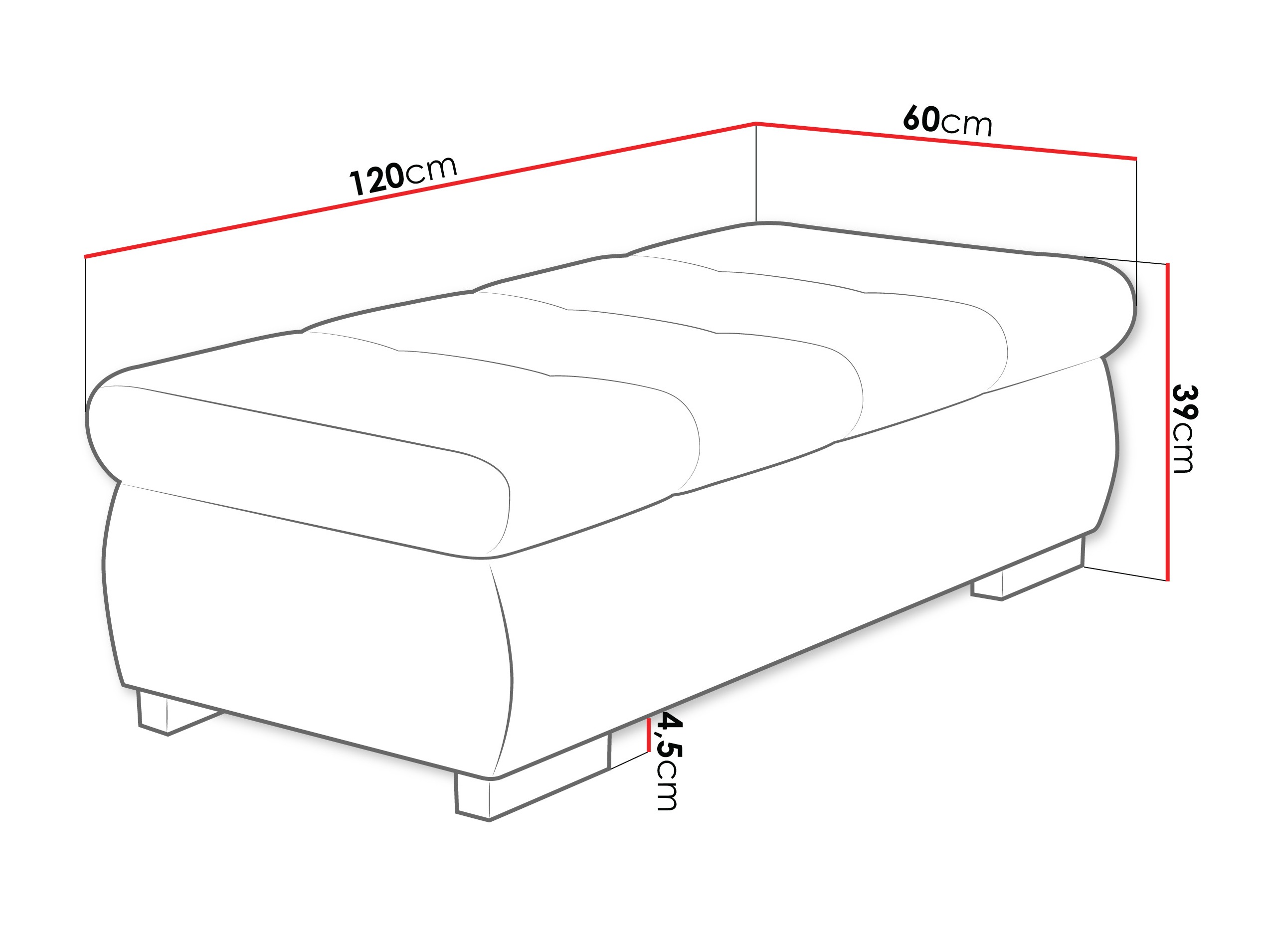 Banc rembourré Comfivo Nitor I (Clara 215.10)