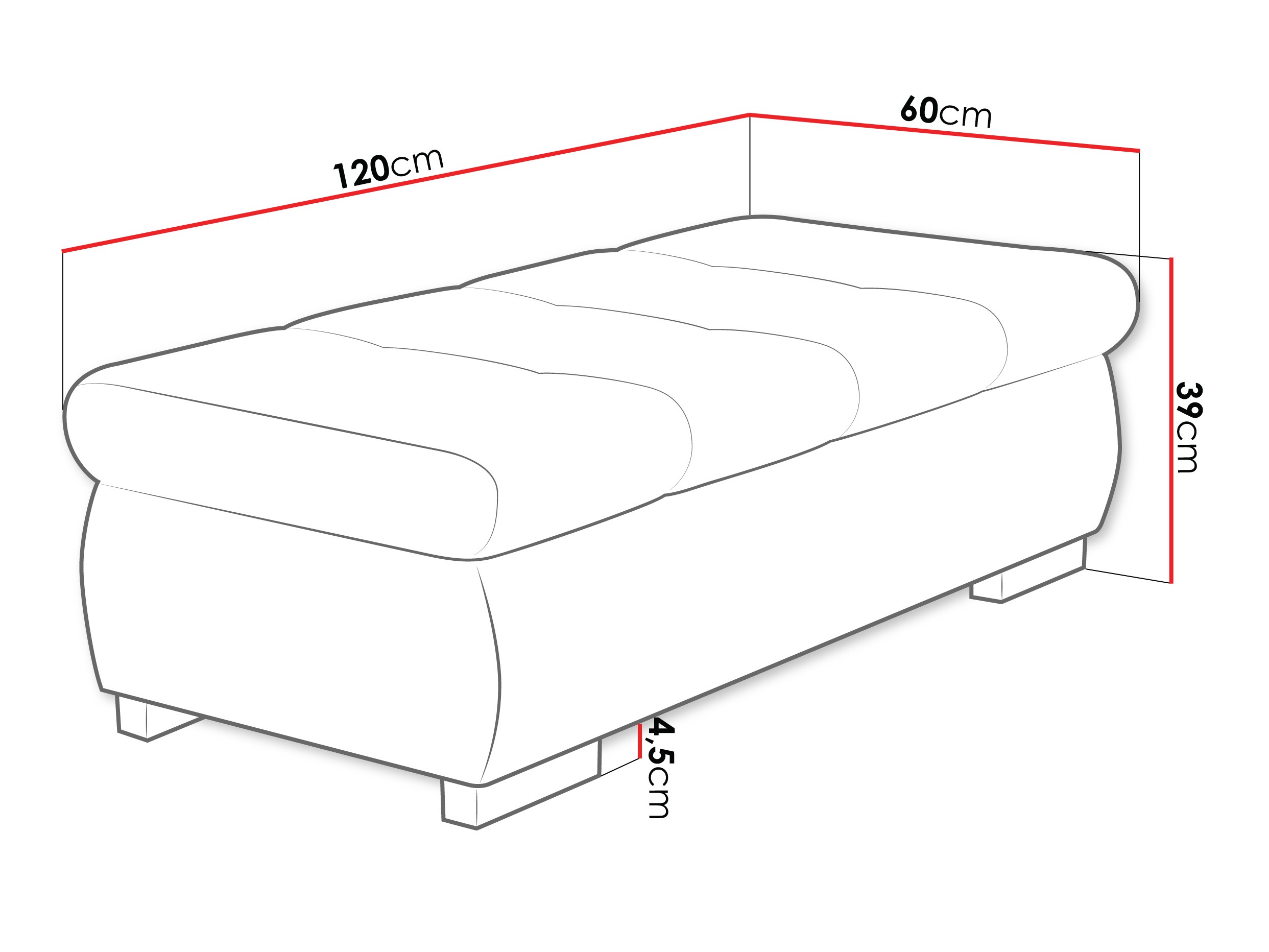 Banc rembourré Comfivo Nitor I (Flow 09)