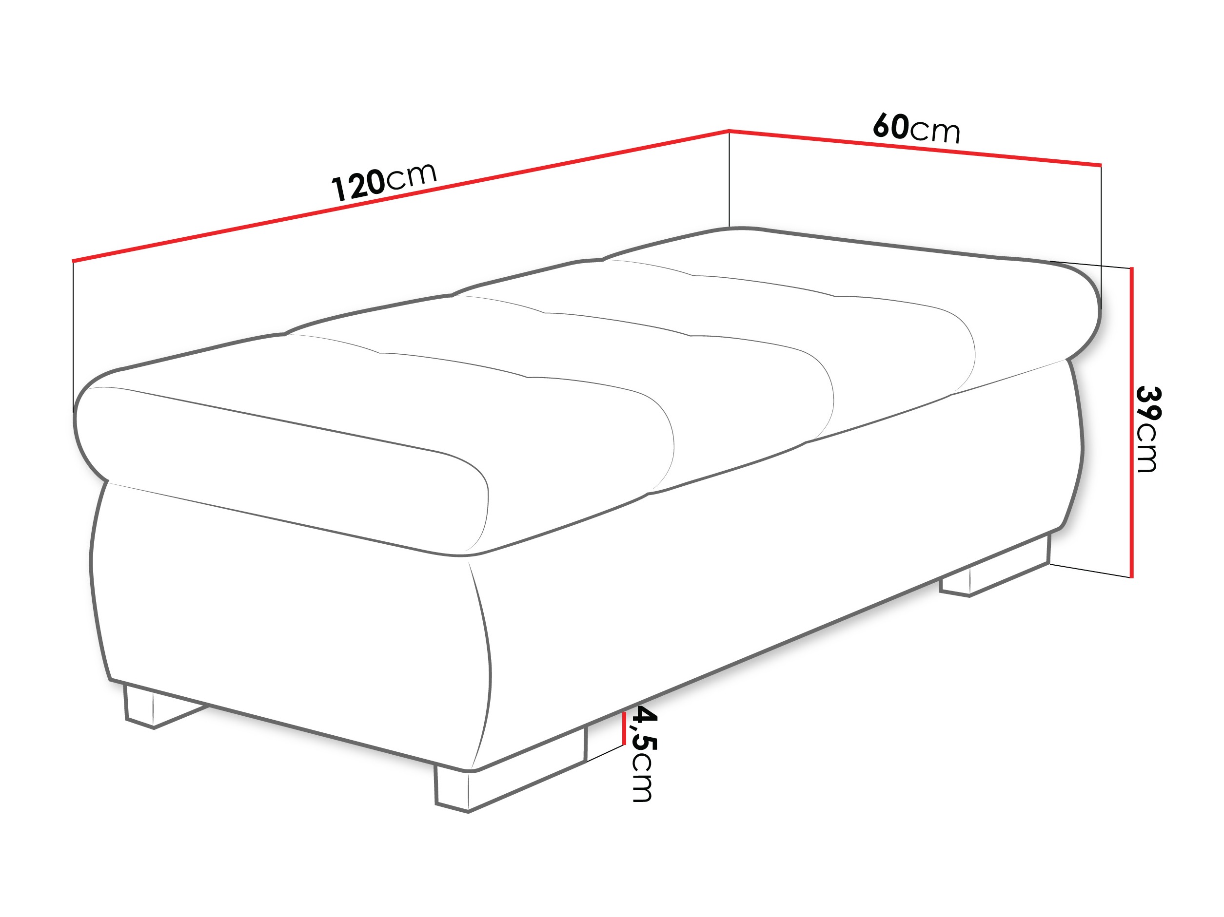 Banc rembourré Comfivo Nitor I (Margo 227.11)