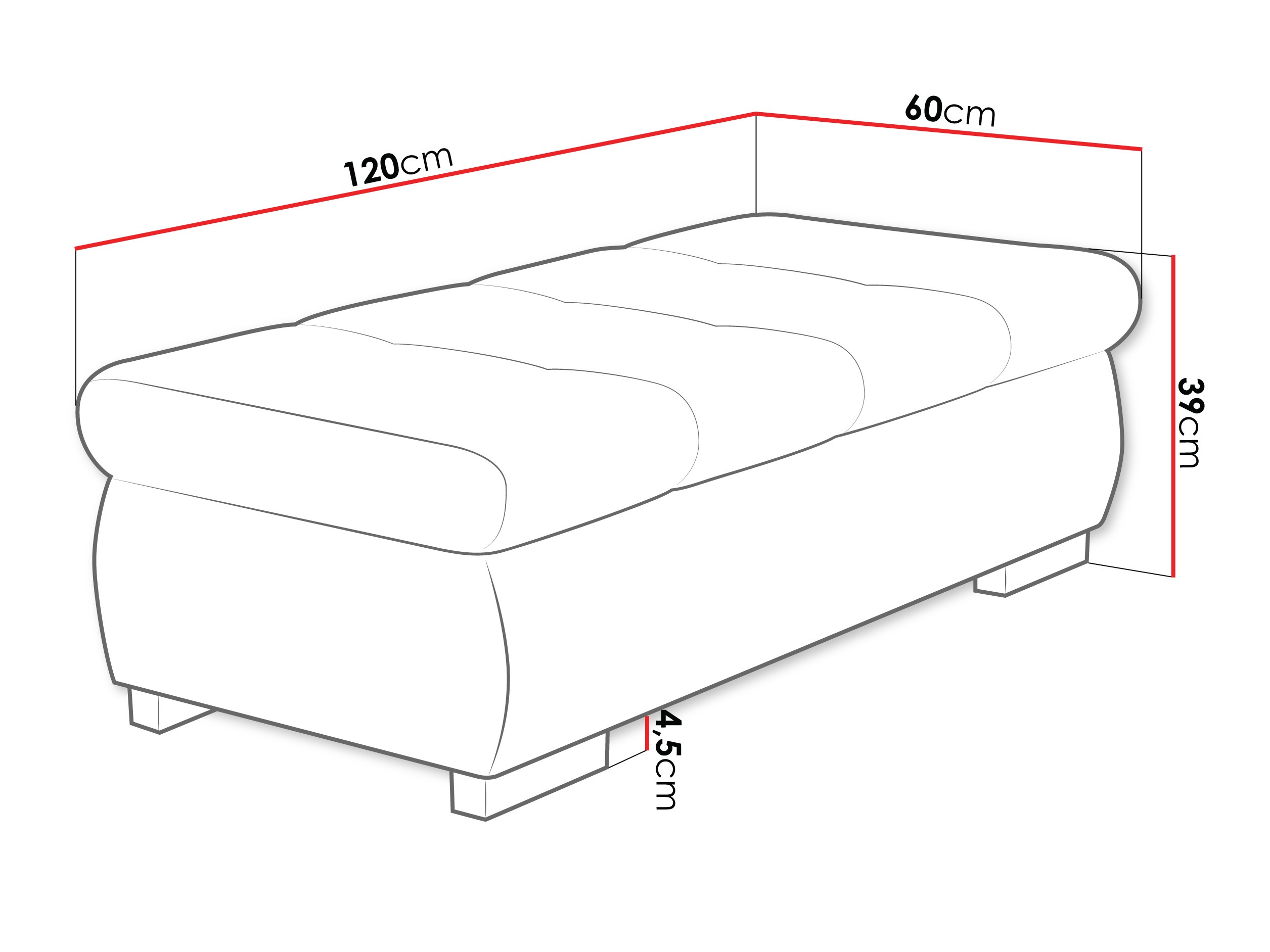 Banc rembourré Comfivo Nitor I (Soul 20)