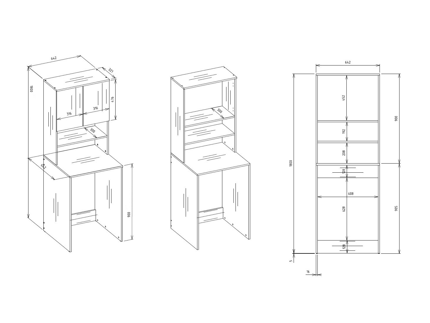 Colonne de salle de bain Balelbo 112 (Chêne Artisan)