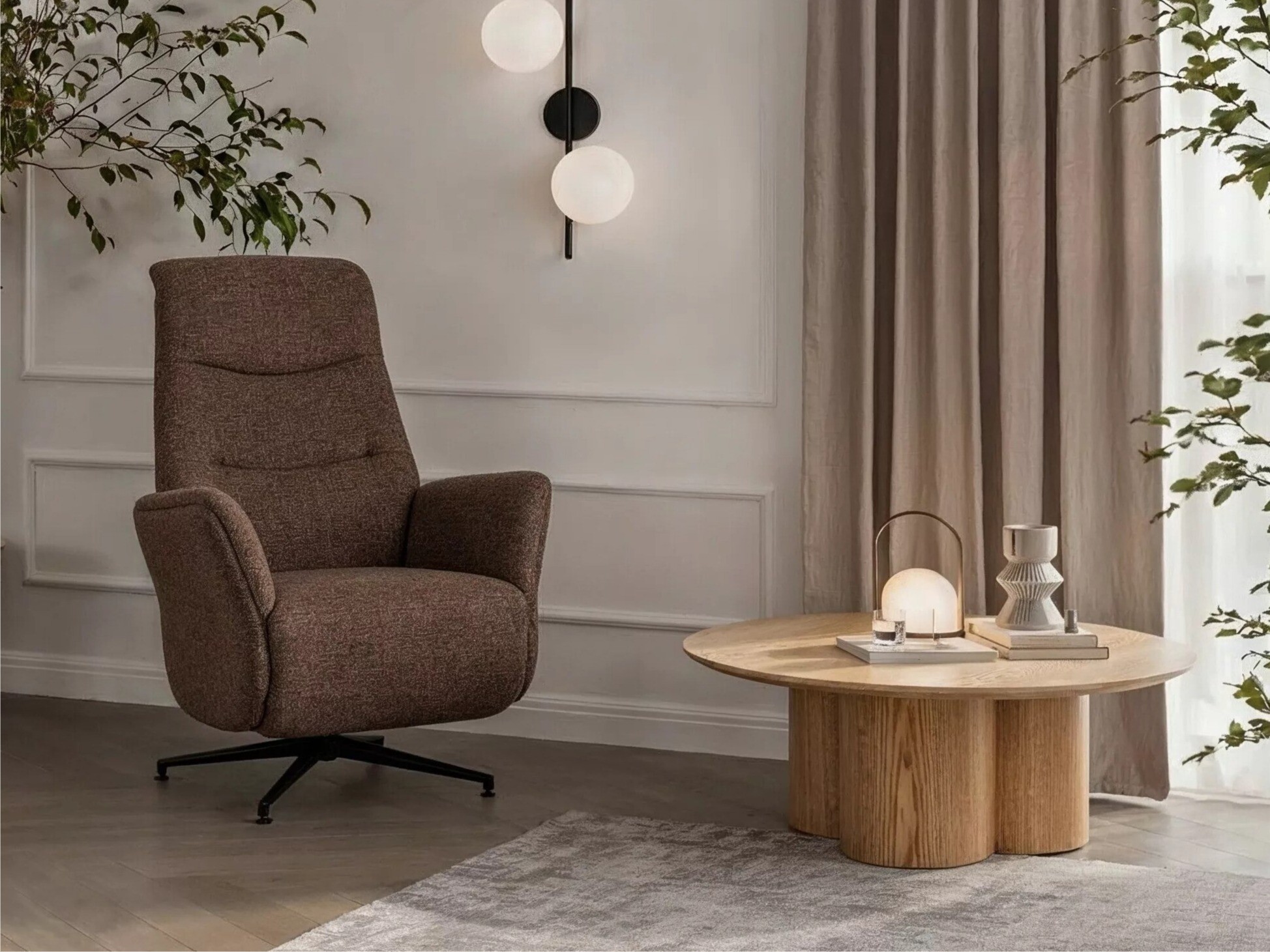 Fauteuil inclinable Detroit 1031 (Raven 45)