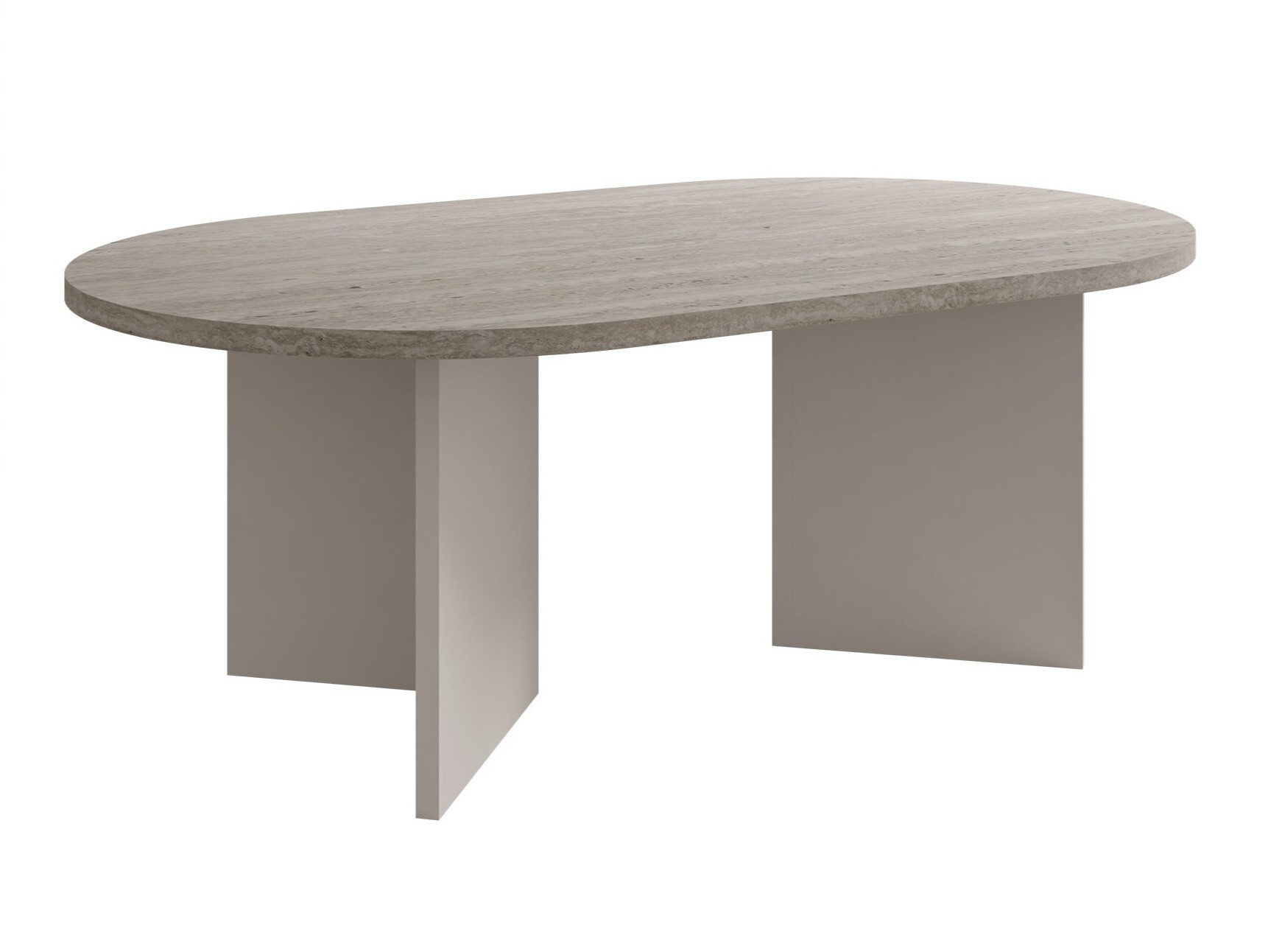 Table basse Comfivo Fungus (Clair Travertine + Beige)