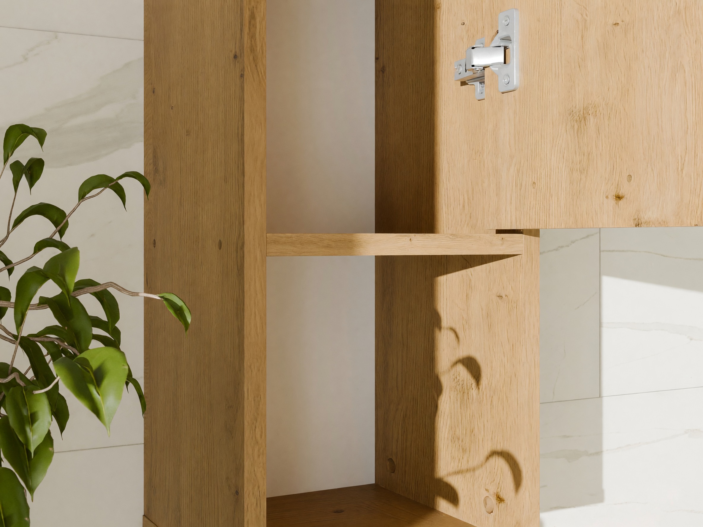 Armoire de salle de bain murale Mandeville 382 (Chêne Artisan)