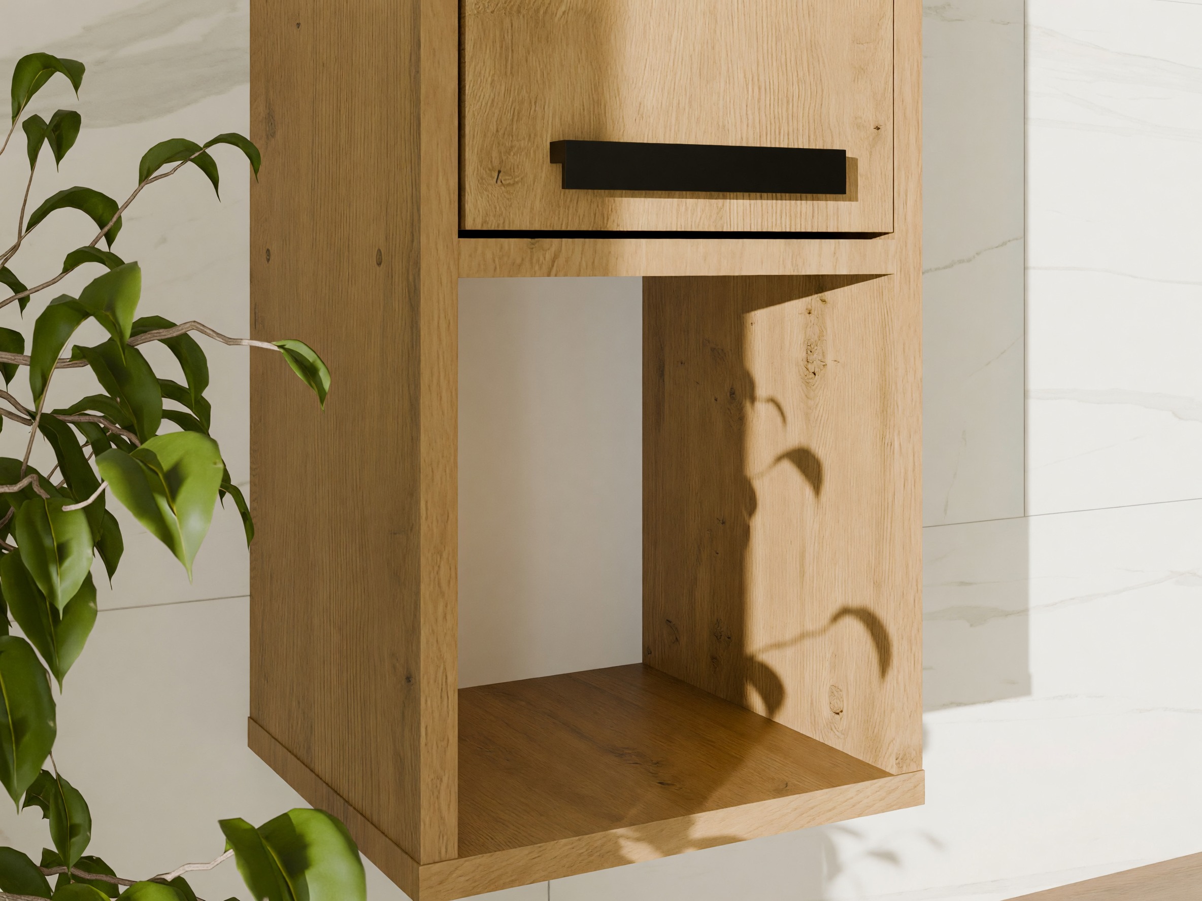 Armoire de salle de bain murale Mandeville 382 (Chêne Artisan)