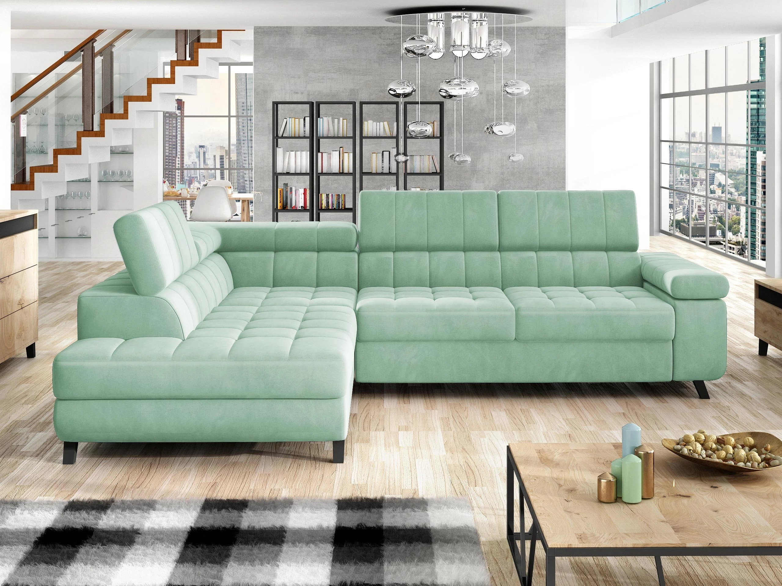 Canapé d'angle Comfivo Agnus (Magic Velvet 2227)