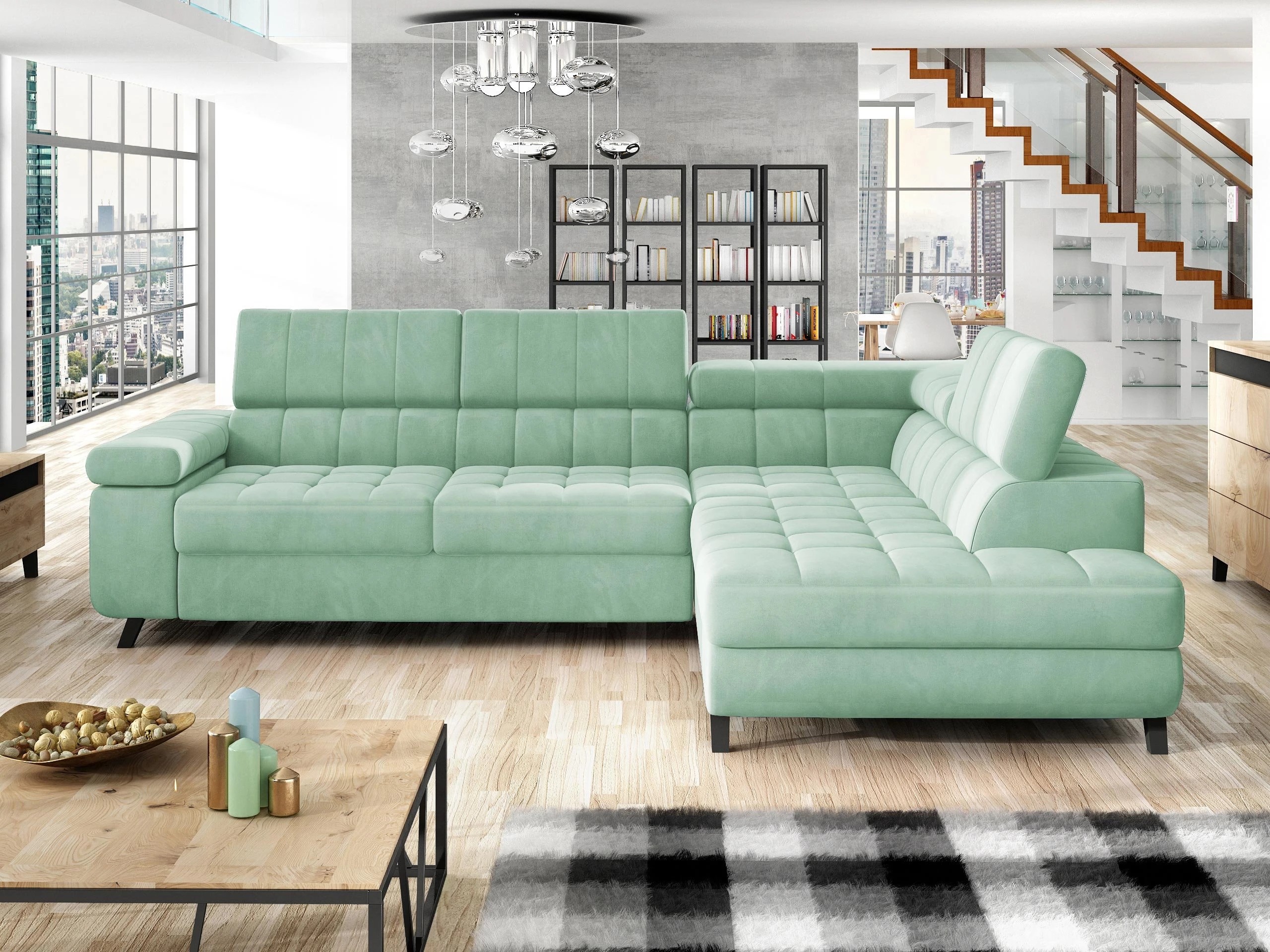 Canapé d'angle Comfivo Agnus (Magic Velvet 2227)