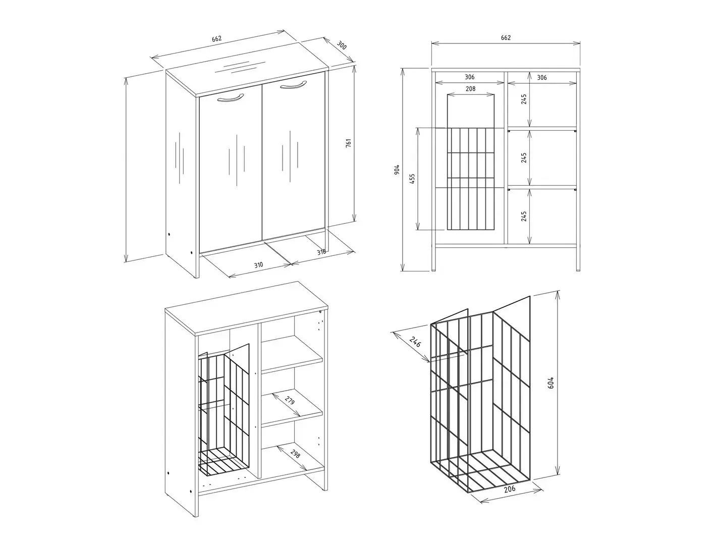 Armoire de bain à poser Servou 112 (Cachemire)