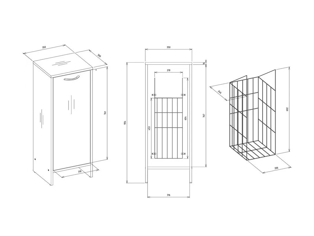 Armoire de bain à poser Servou 111 (Cachemire)