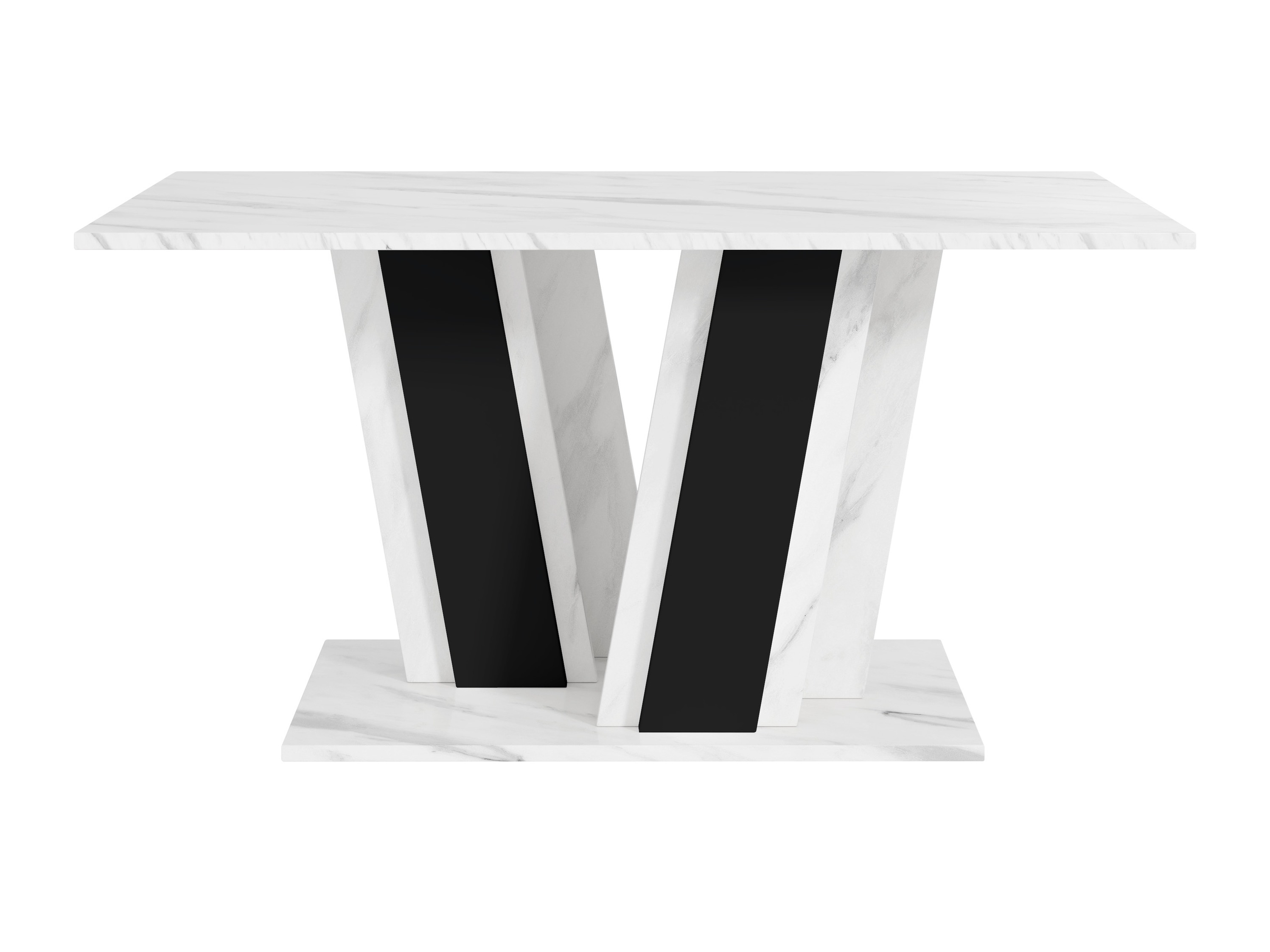 Table basse Goodyear 138 (Marbre blanc + Noir)