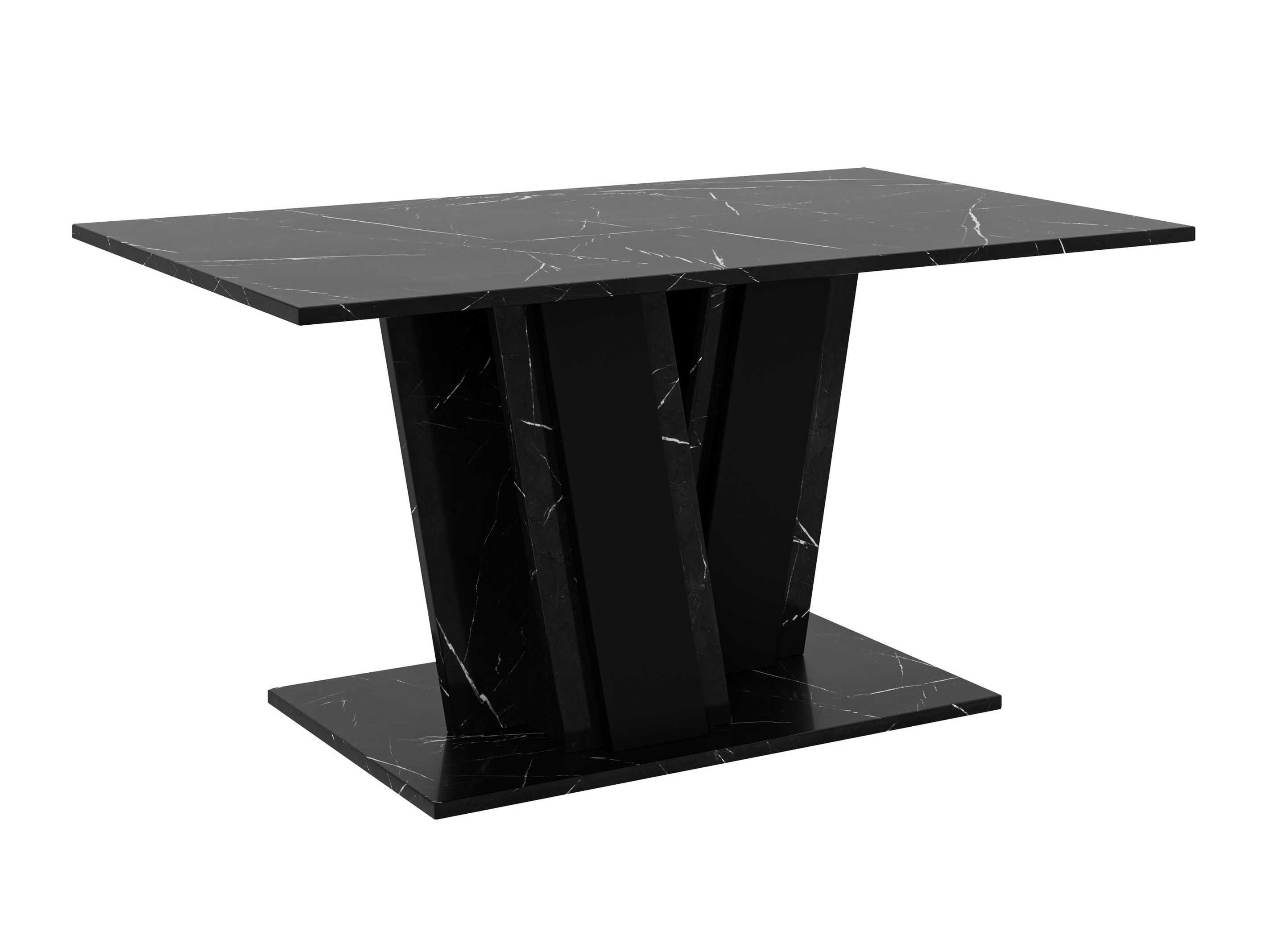 Table basse Goodyear 138 (Marbre noir + Noir)