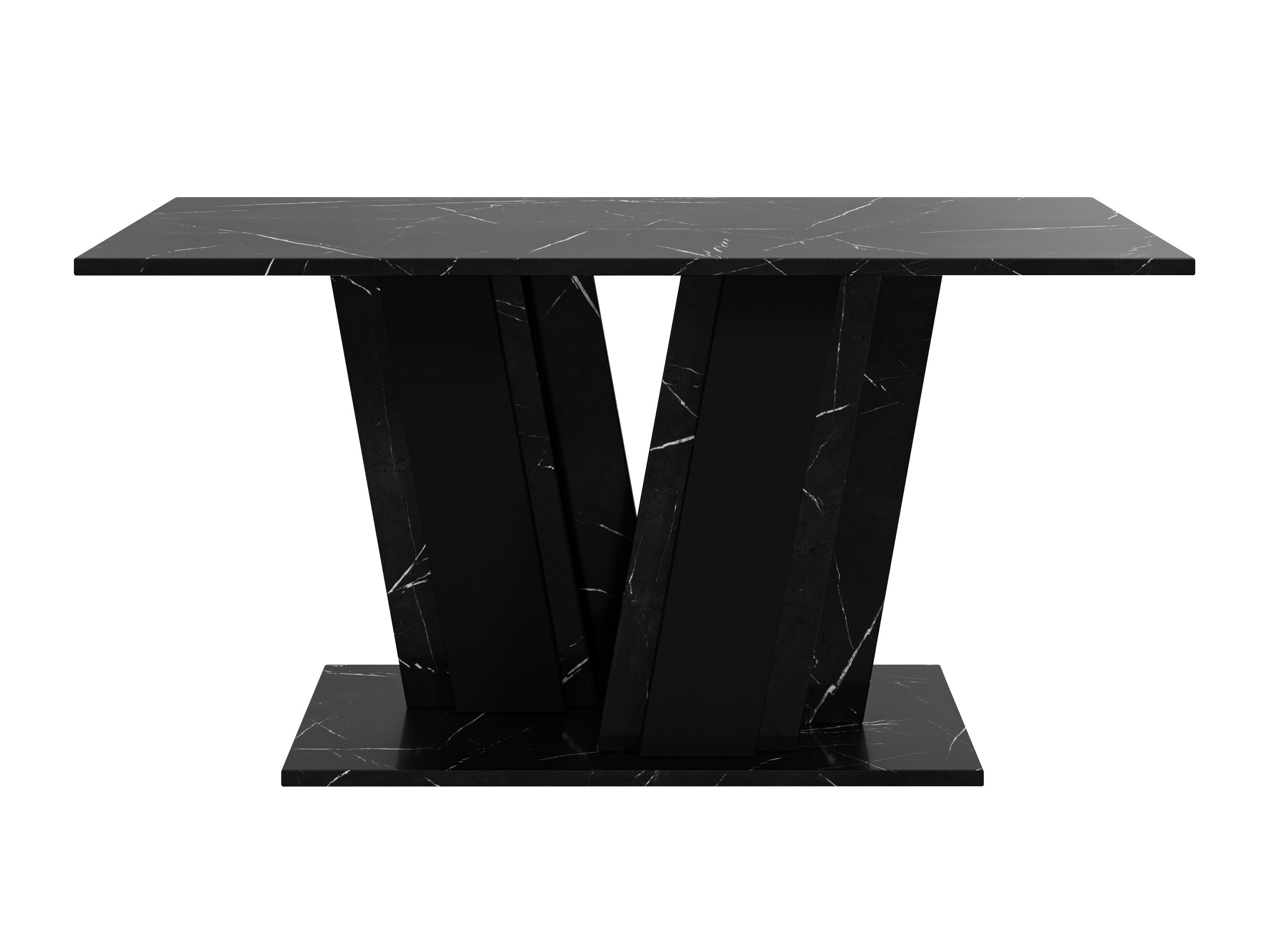 Table basse Goodyear 138 (Marbre noir + Noir)