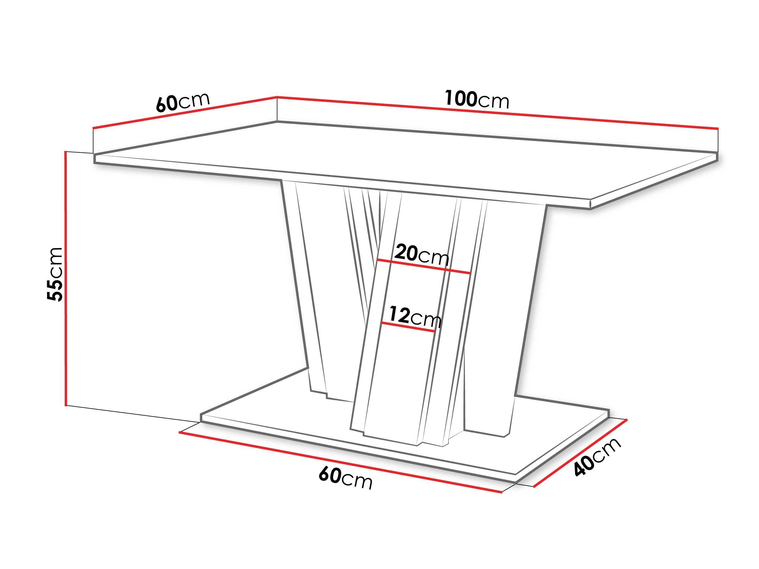 Table basse Goodyear 138 (Noir + Chêne wotan)