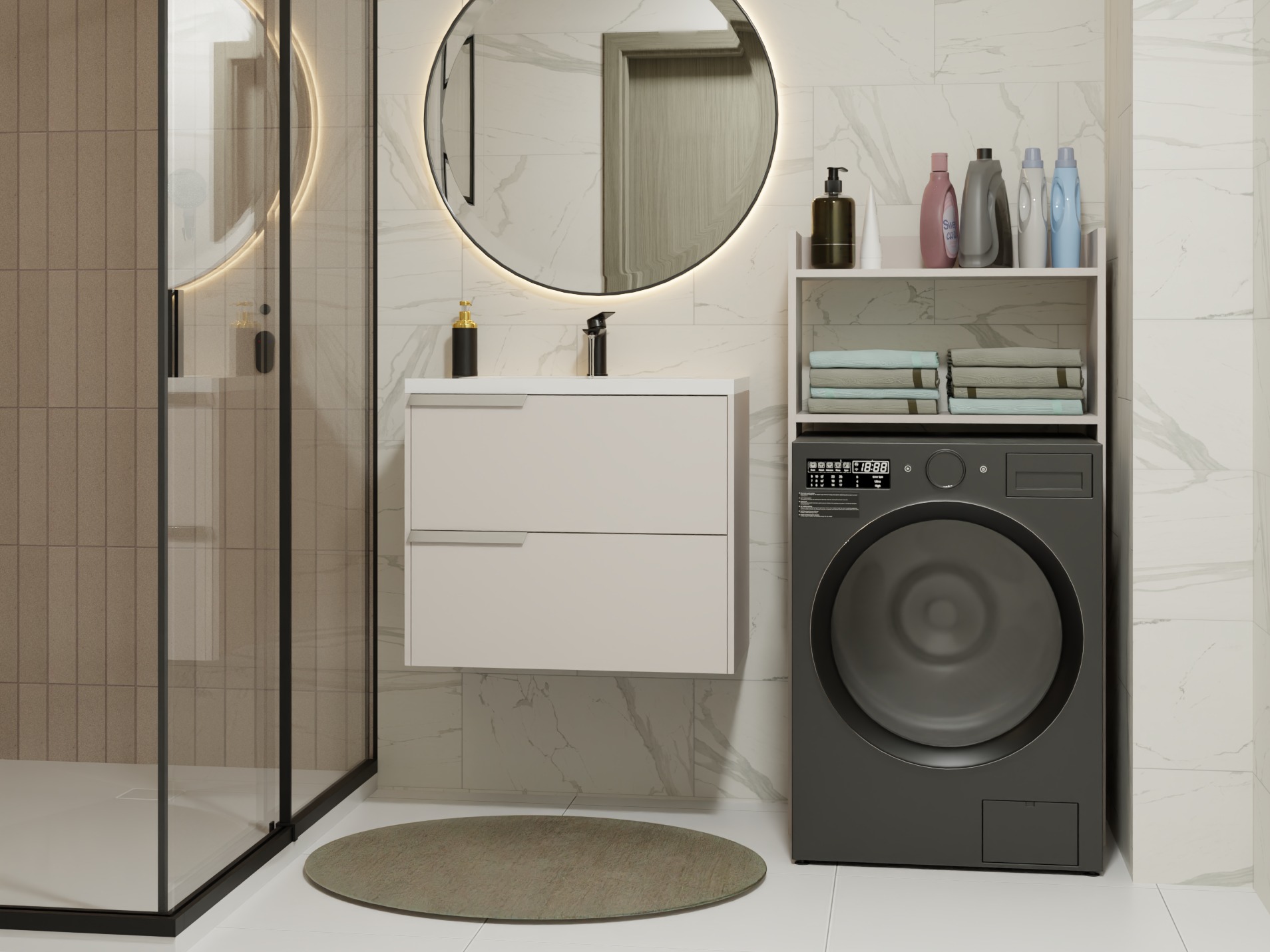 Colonne de salle de bain Servou 114 (Cachemire)