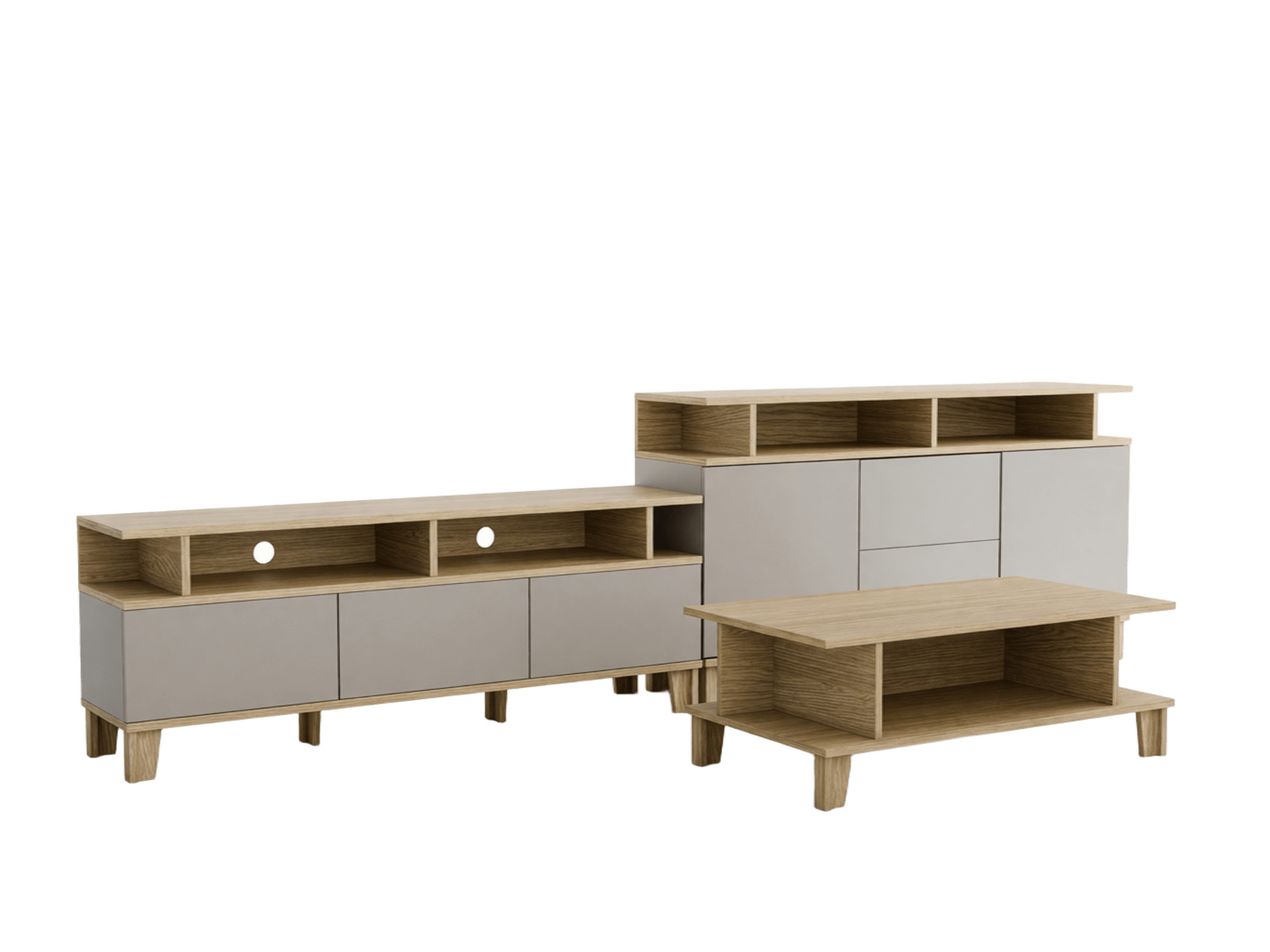 Ensemble de salon Evarveru 108 (Gris)