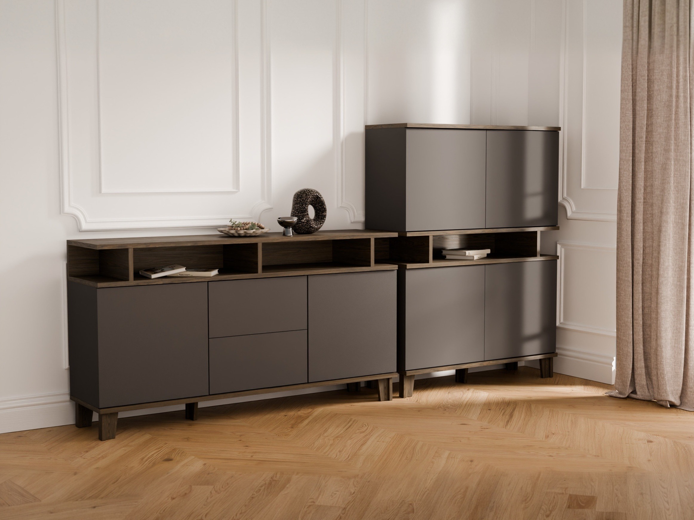 Ensemble de salon Evarveru 109 (Anthracite)