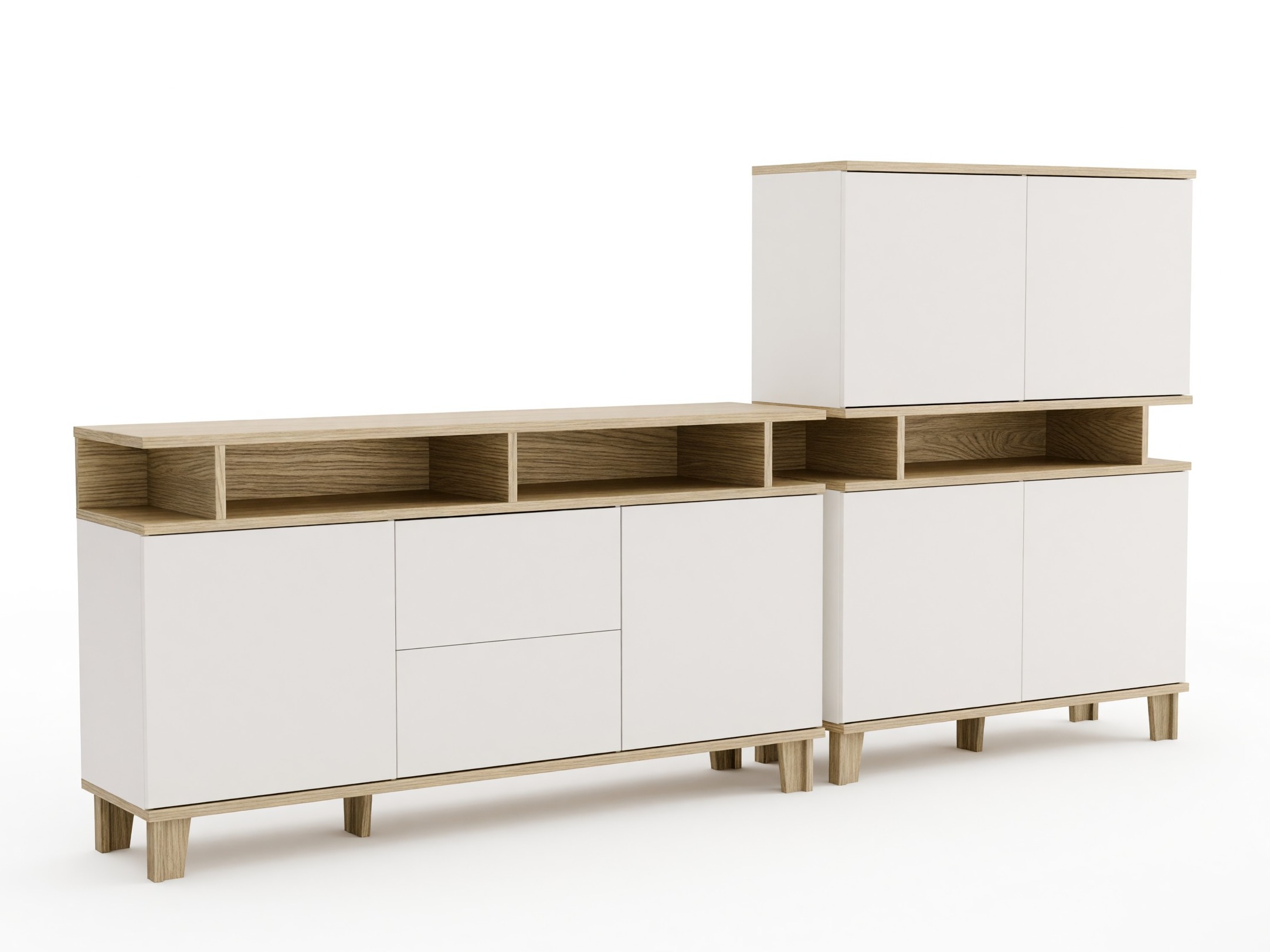 Ensemble de salon Evarveru 109 (Mat blanc)