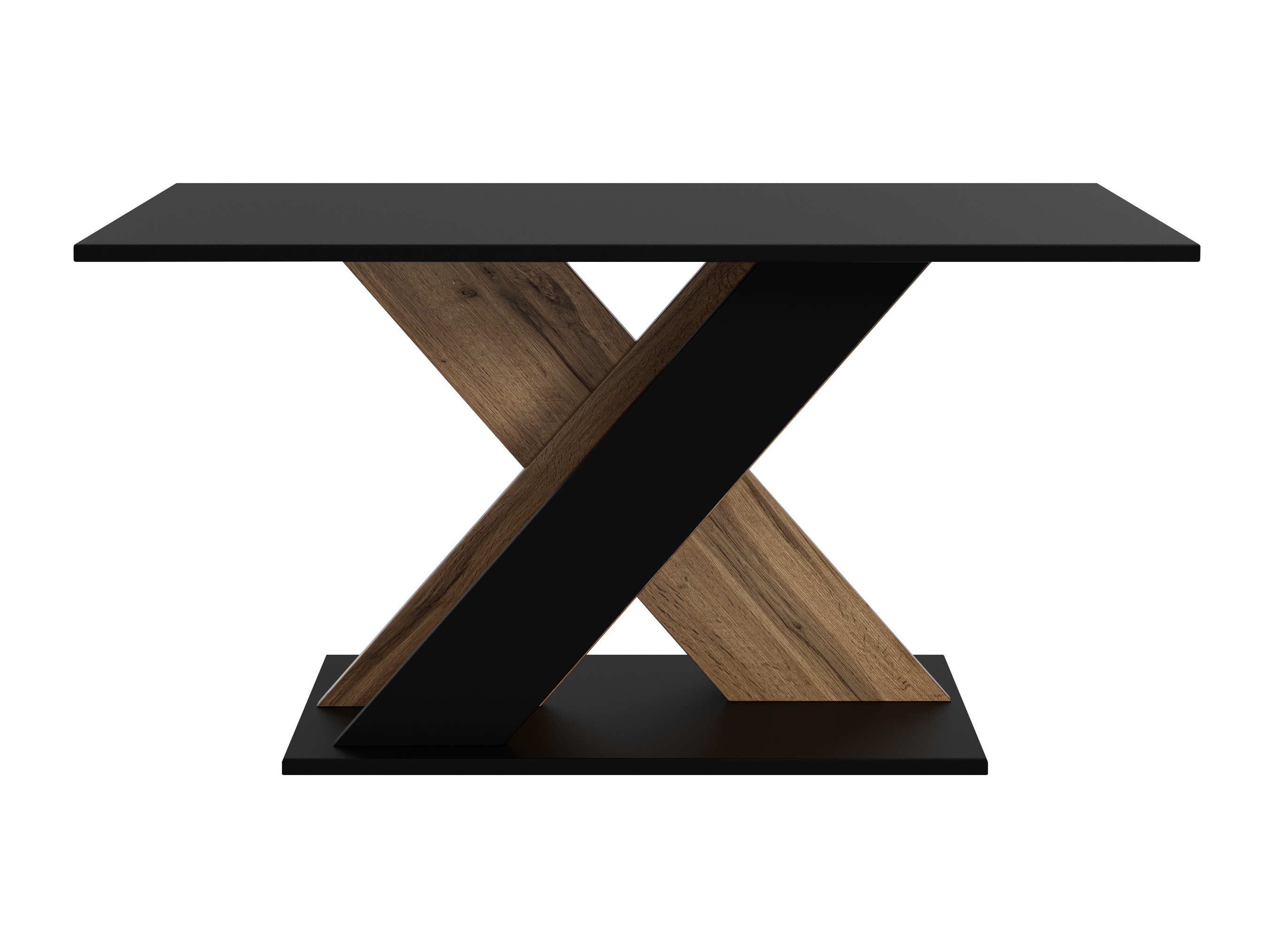 Table basse Goodyear 140 (Noir + Chêne wotan)