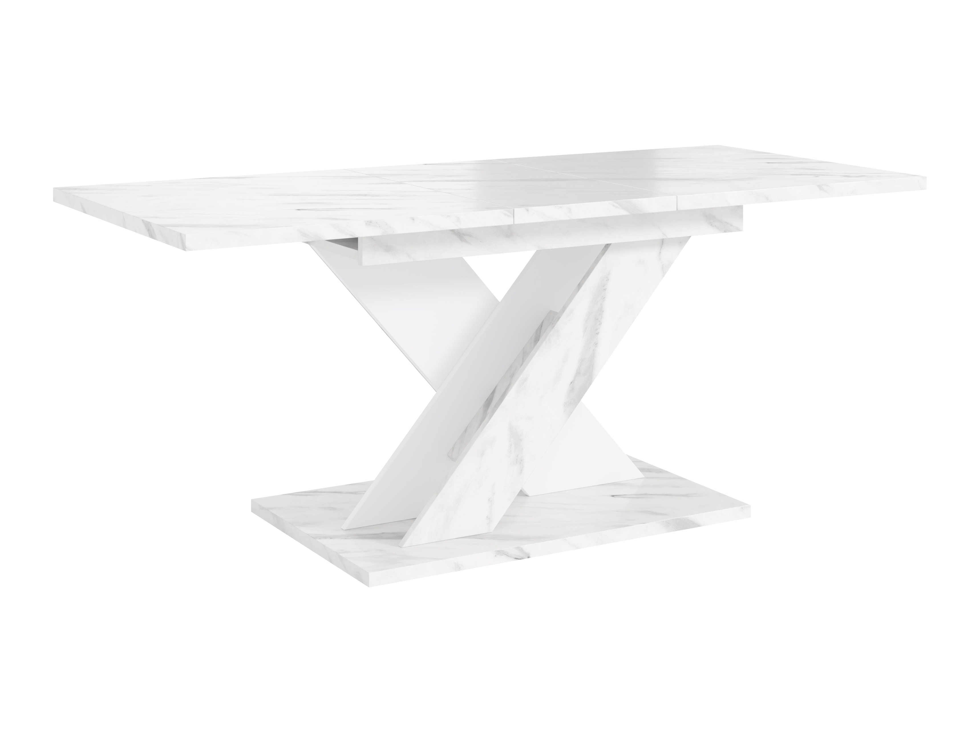 Table Goodyear 141 (Marbre blanc + Blanc)