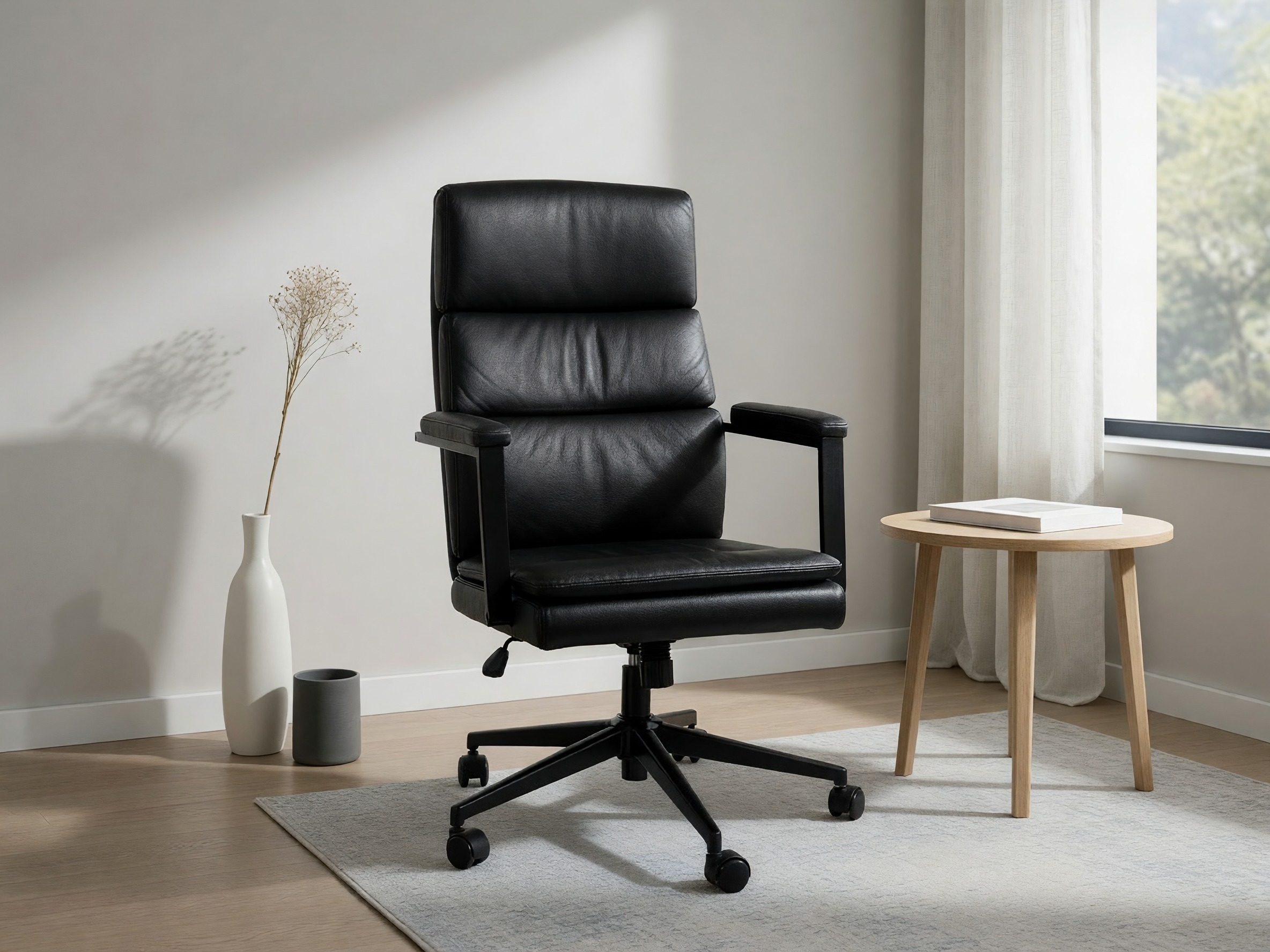 Chaise de bureau Detroit 1036 (Noir)