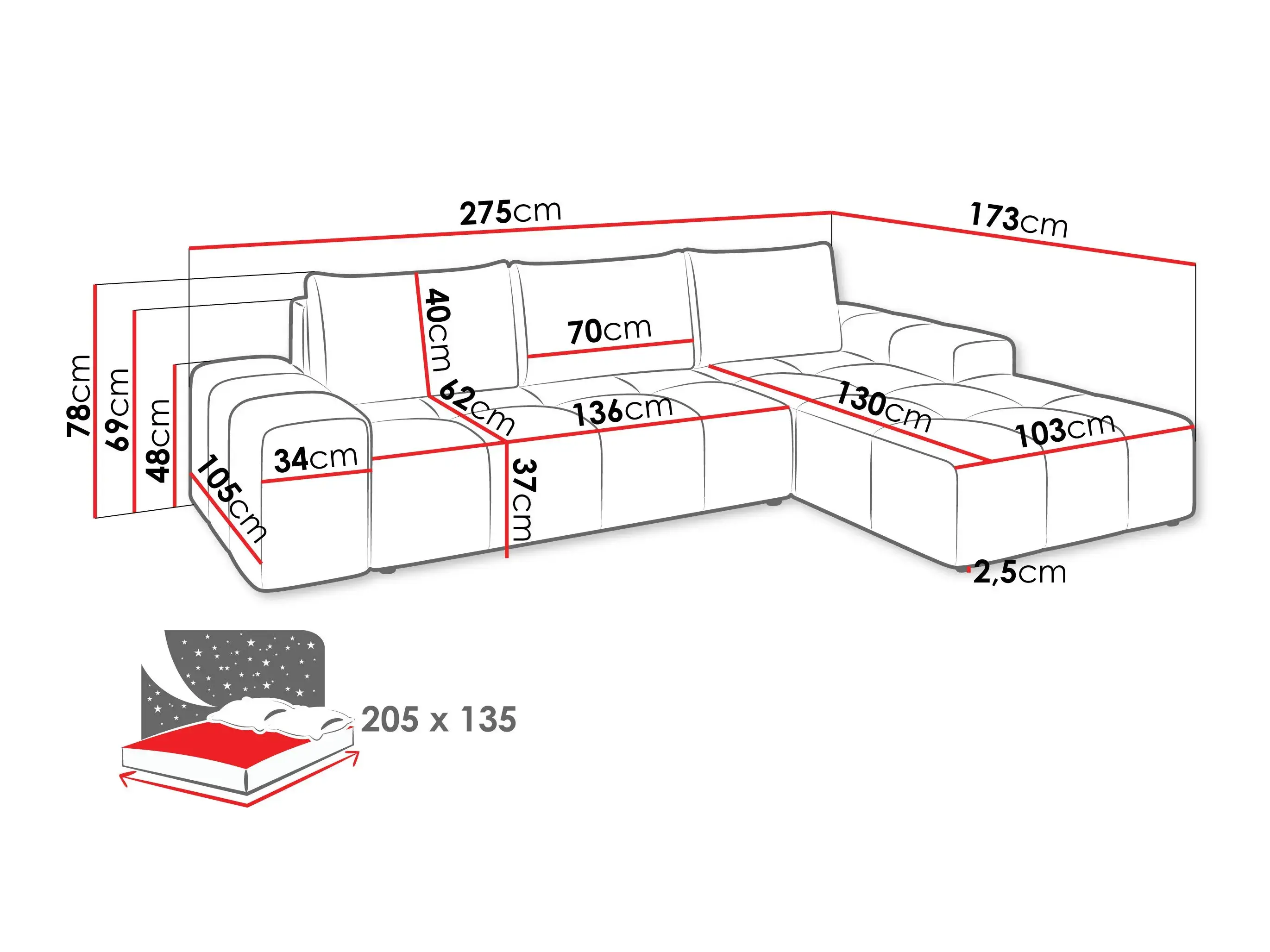 Canapé d'angle Comfivo 591 (Lambi 07)