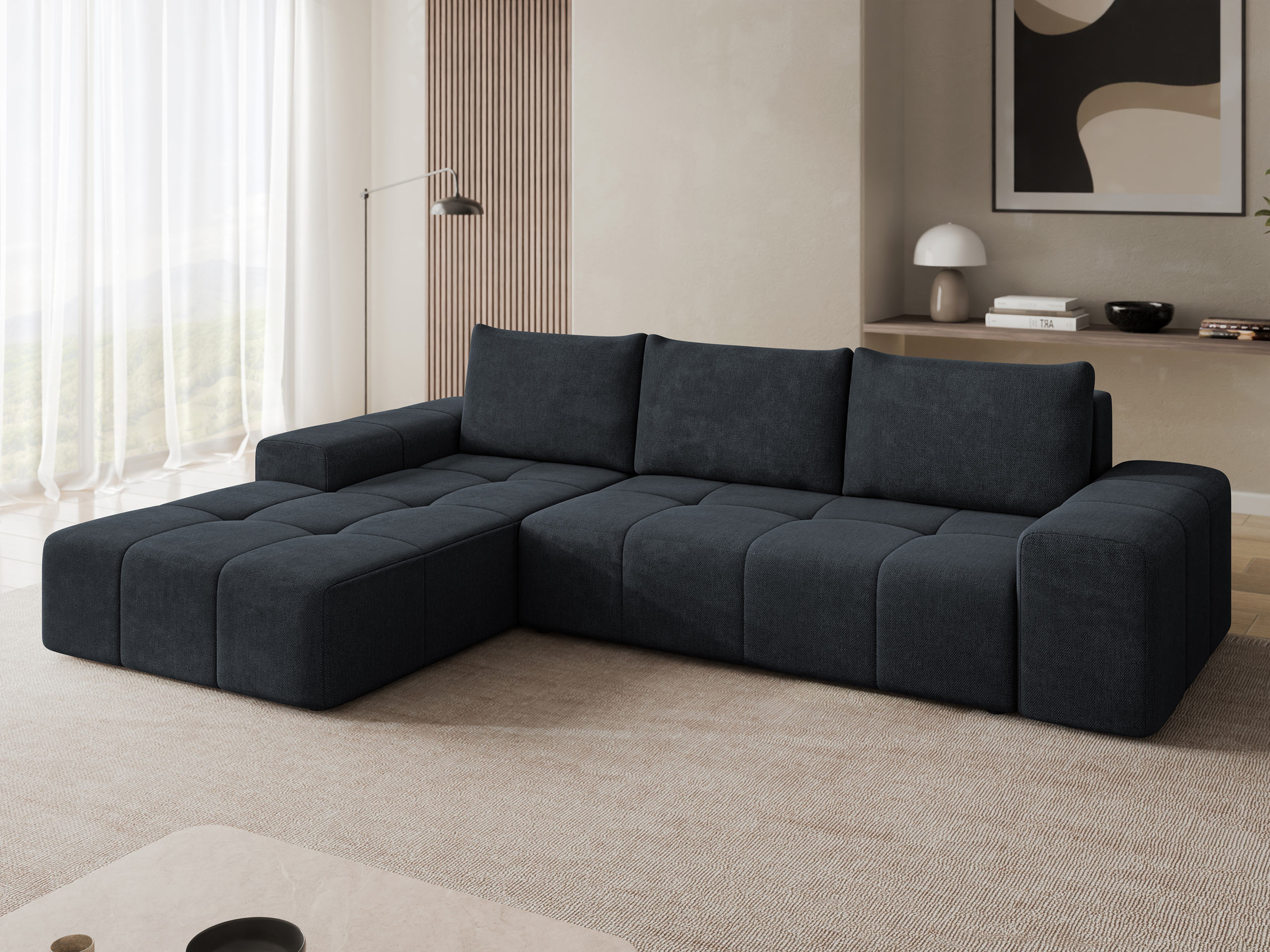 Canapé d'angle Comfivo Origor I (Spirit Black)