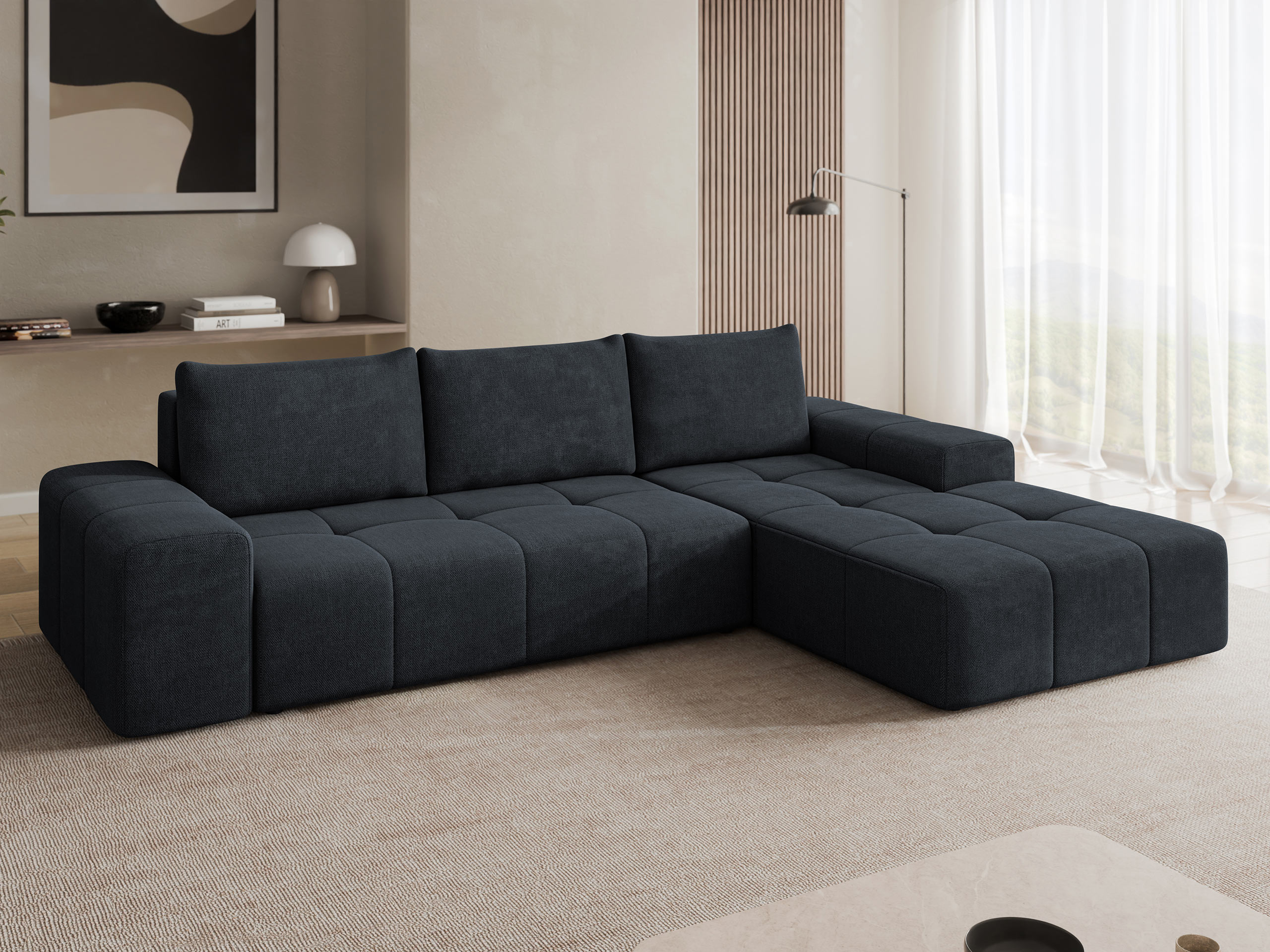 Canapé d'angle Comfivo Origor I (Spirit Black)