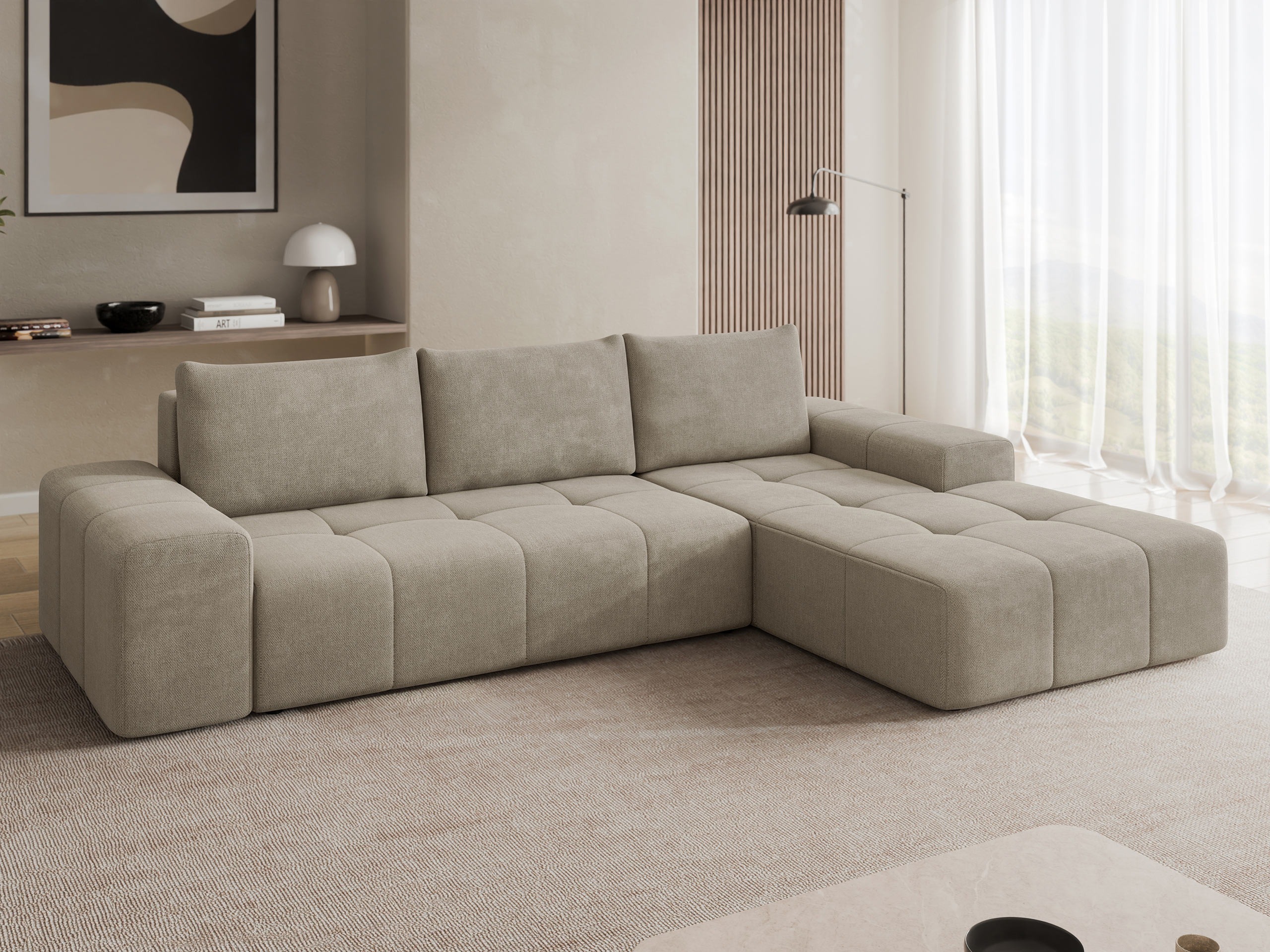 Canapé d'angle Comfivo Origor I (Spirit Taupe)