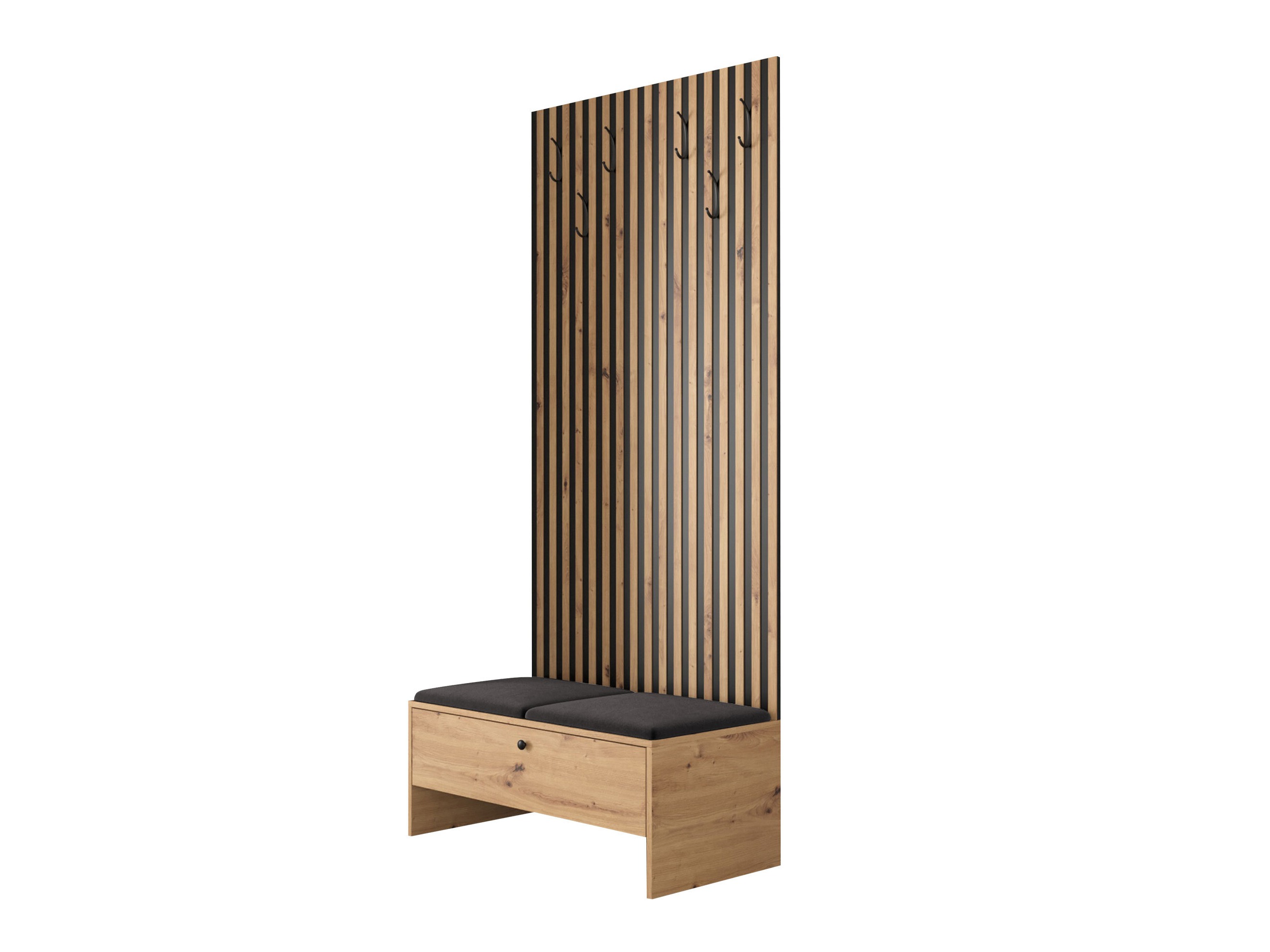 Meuble d'entrée Donio IV (Chêne Artisan + Polo 897)