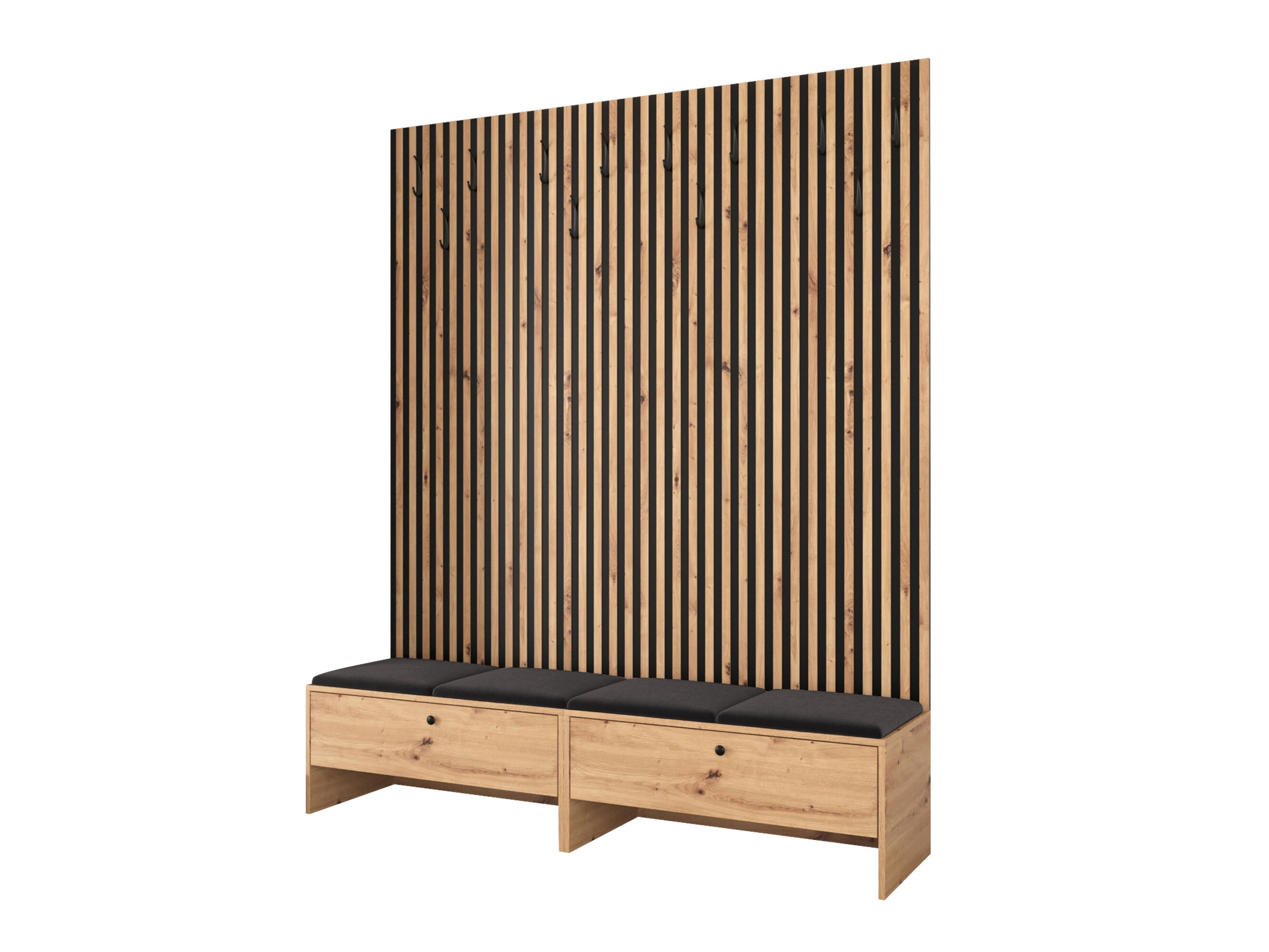 Meuble d'entrée Donio V (Chêne Artisan + Polo 897)