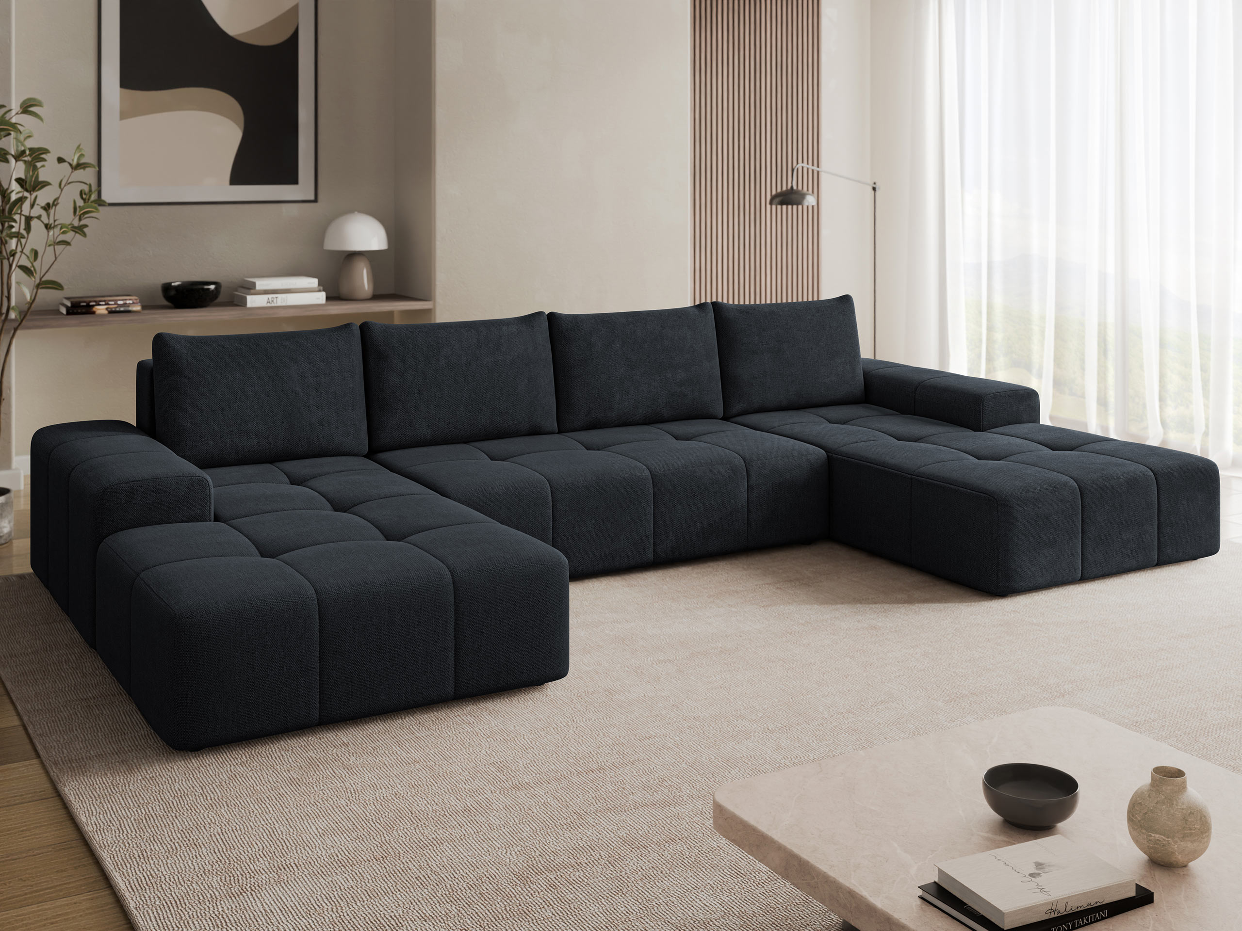 Canapé d'angle Comfivo Origor II (Spirit Black)