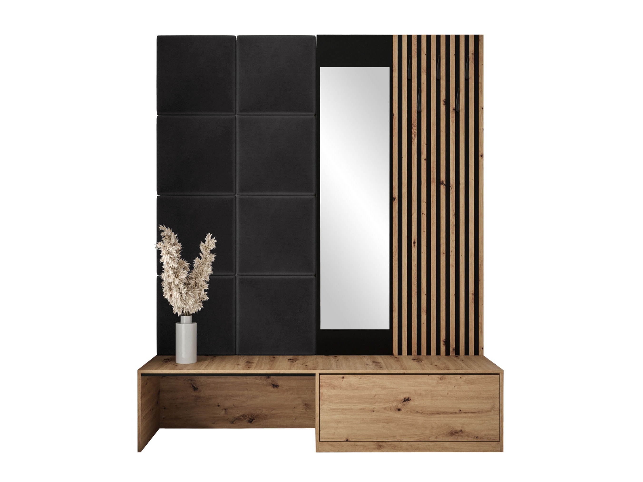 Meuble d'entrée Fabor (Chêne Artisan + Polo 897)
