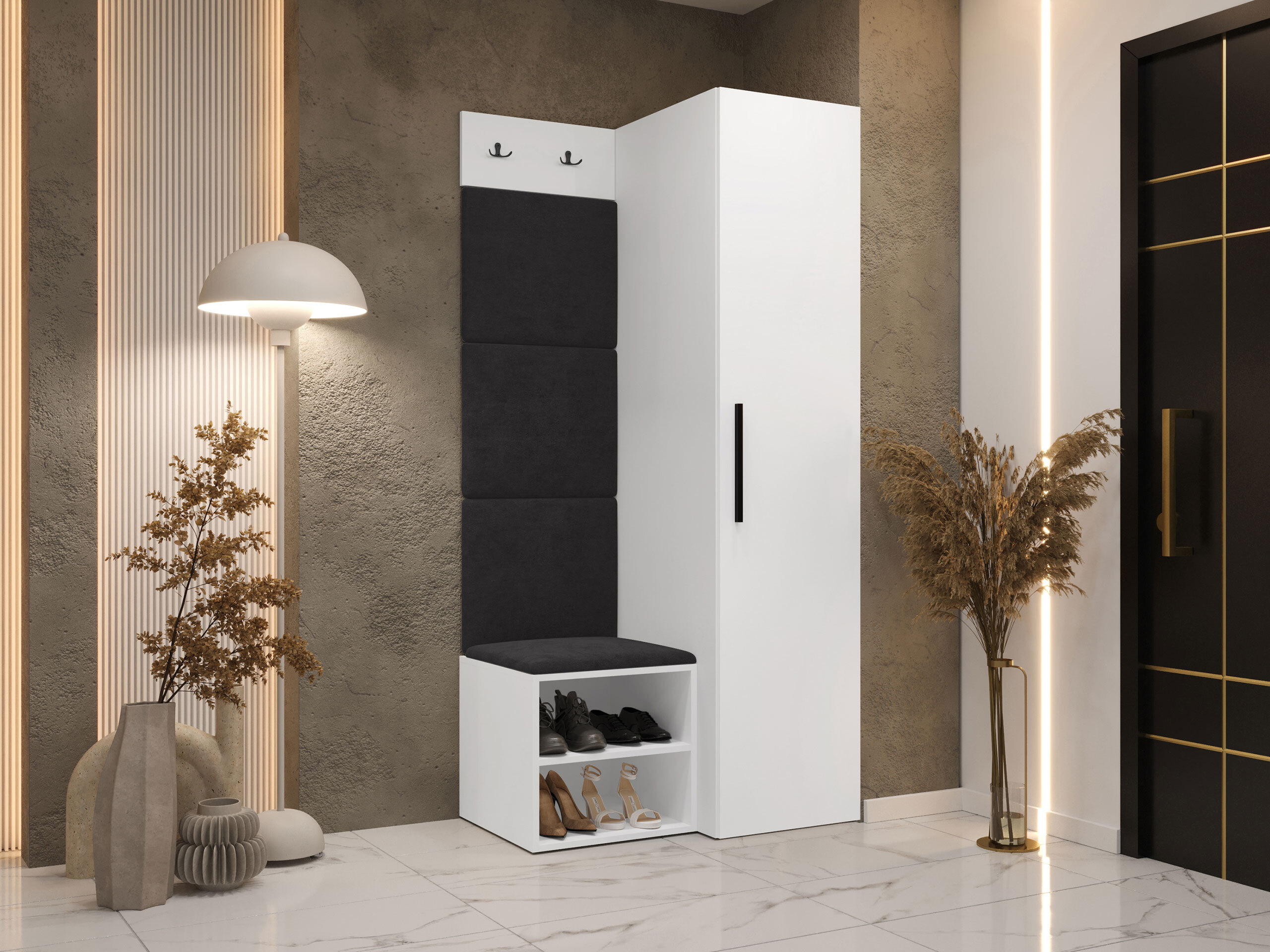 Meuble d'entrée Nitos III (Blanc)
