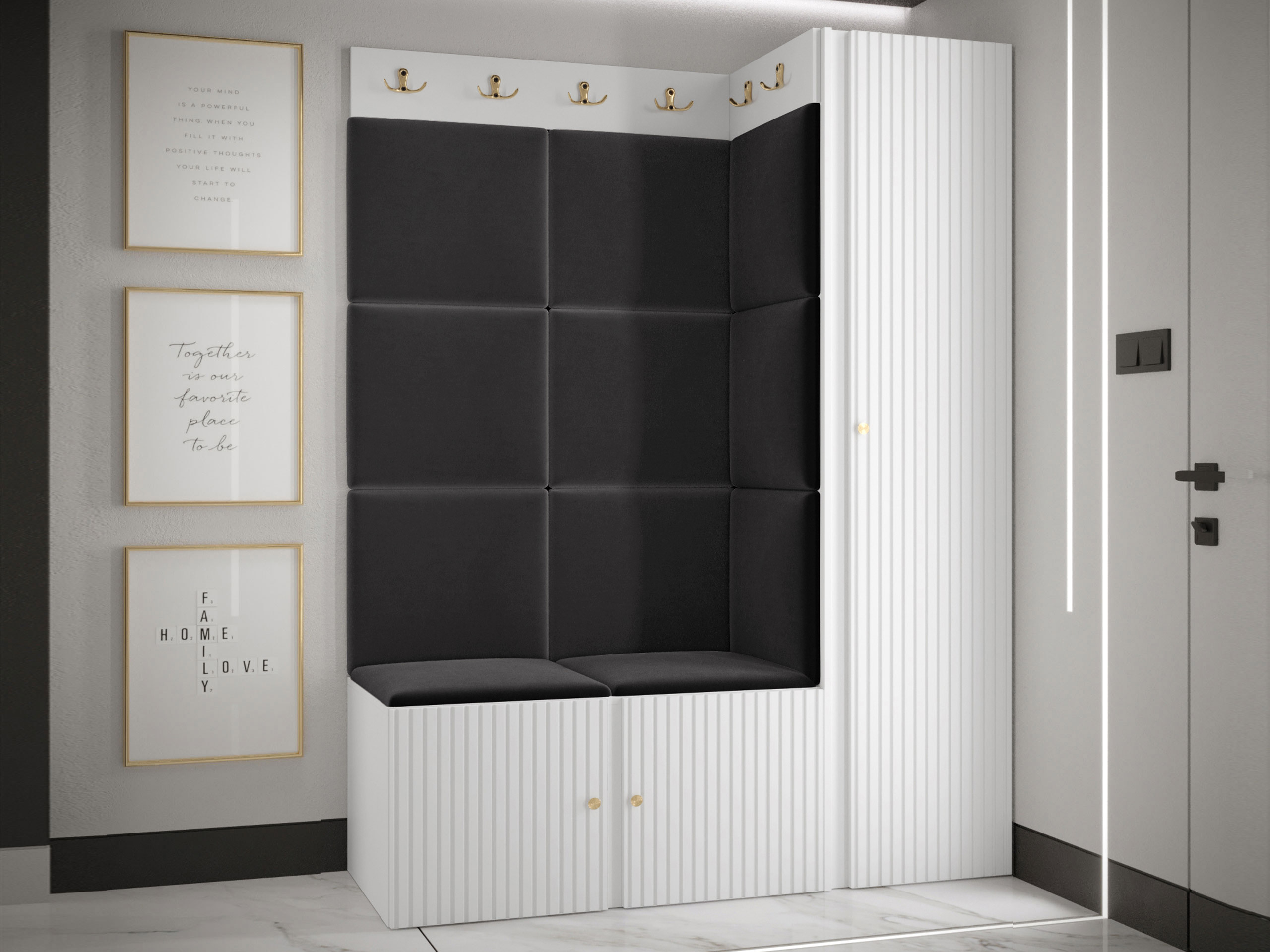 Meuble d'entrée Hartford 385 (Blanc)