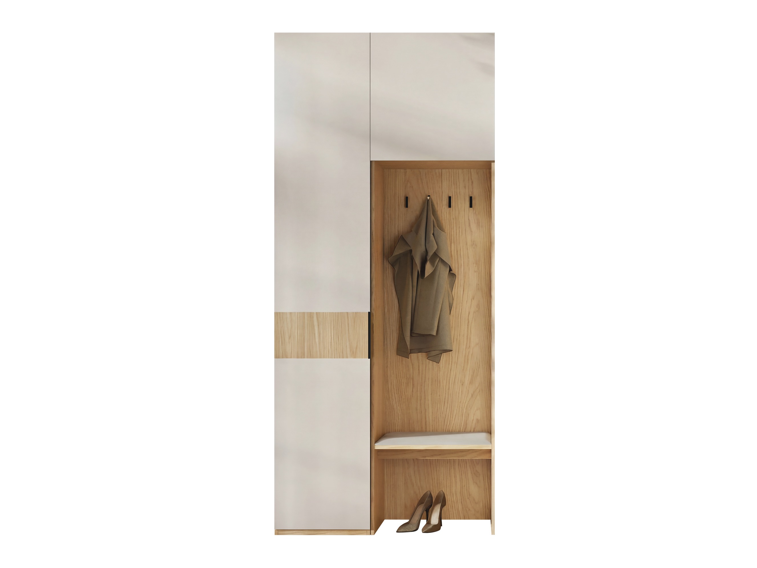 Meuble d'entrée Toledo 148 (Chêne + Beige)