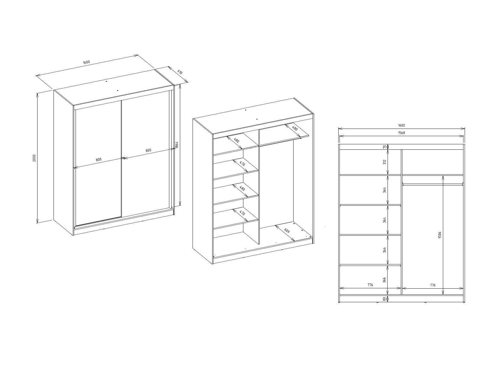 Armoire Mandeville 383 (Sonoma chêne)