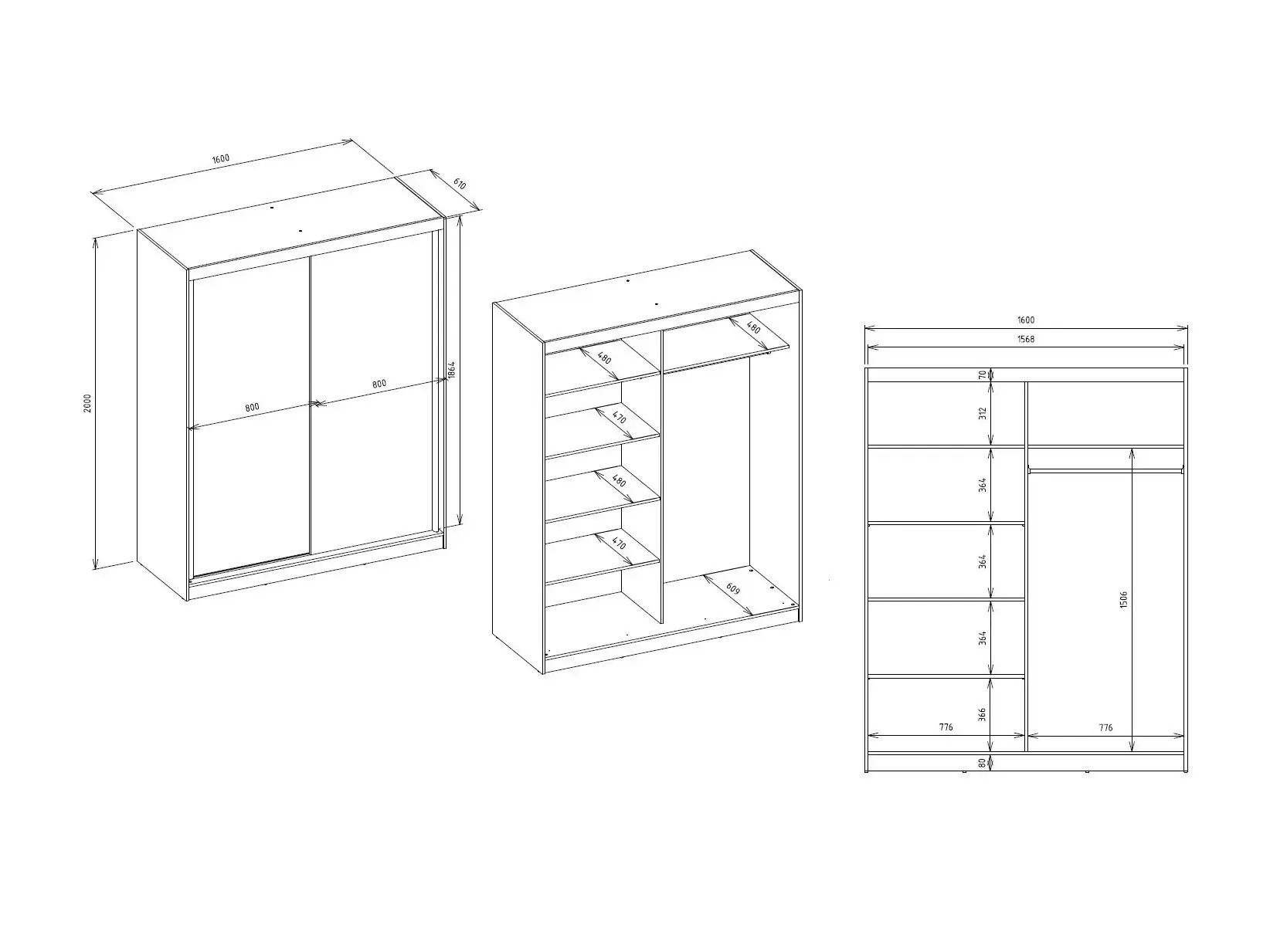 Armoire Mandeville 389 (Sonoma chêne)