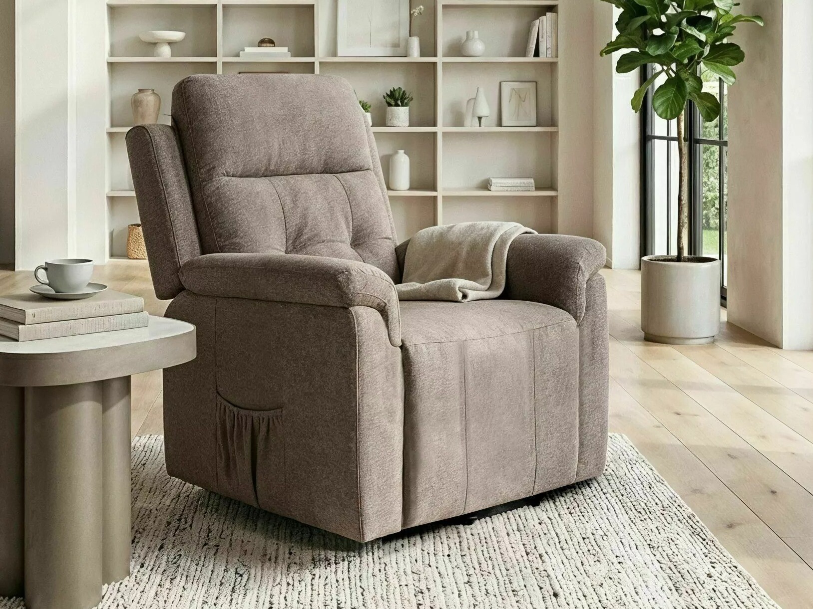 Fauteuil inclinable Detroit 1042 (Beige)