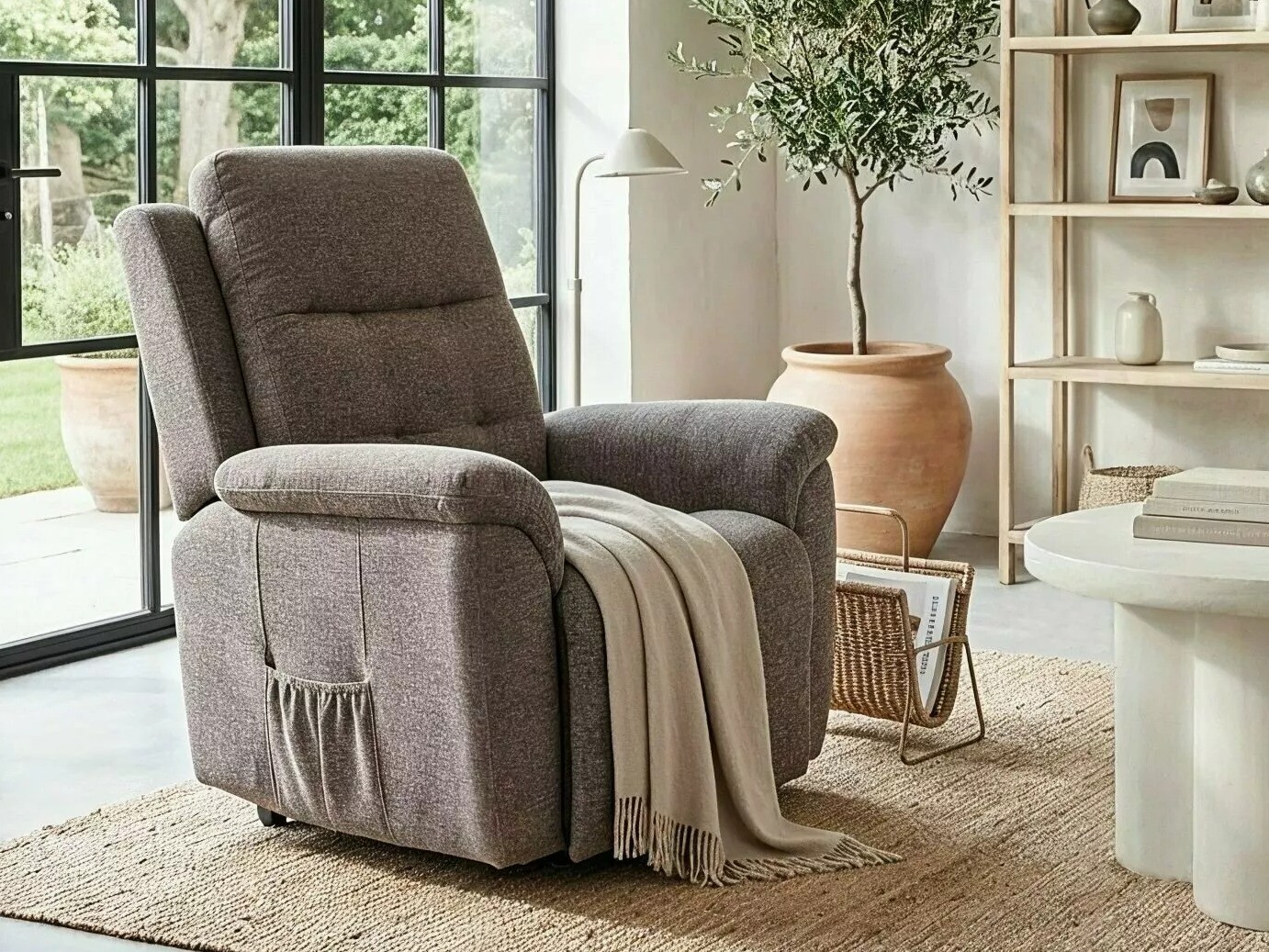 Fauteuil inclinable Detroit 1042 (Gris)