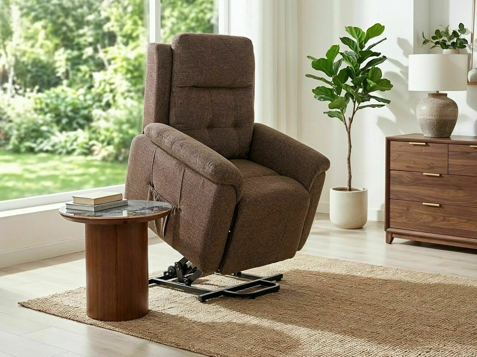 Fauteuil inclinable Detroit 1042 (Marron)