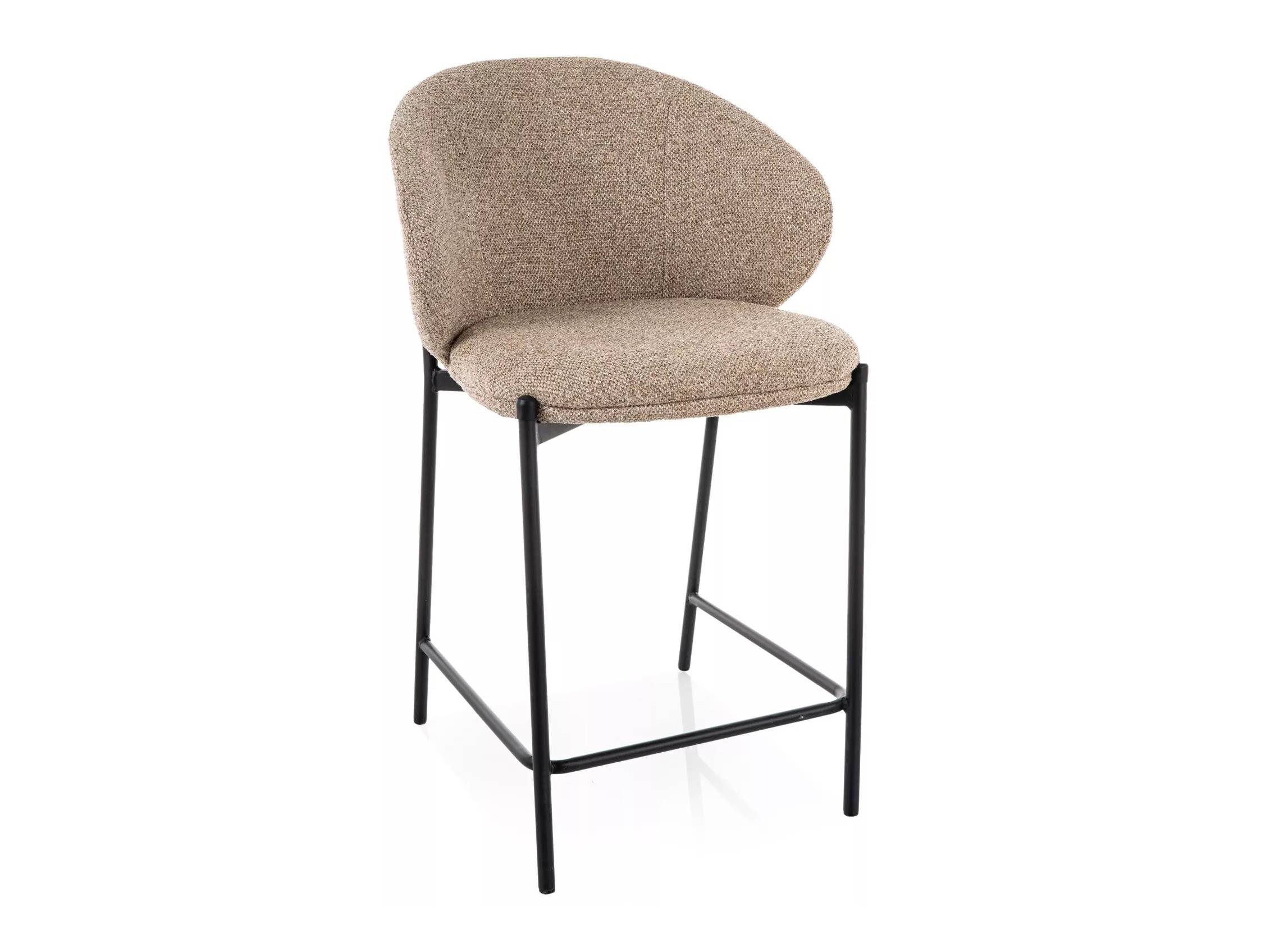 Chaise de bar mi-hauteur Detroit 947 (Beige + Noir)