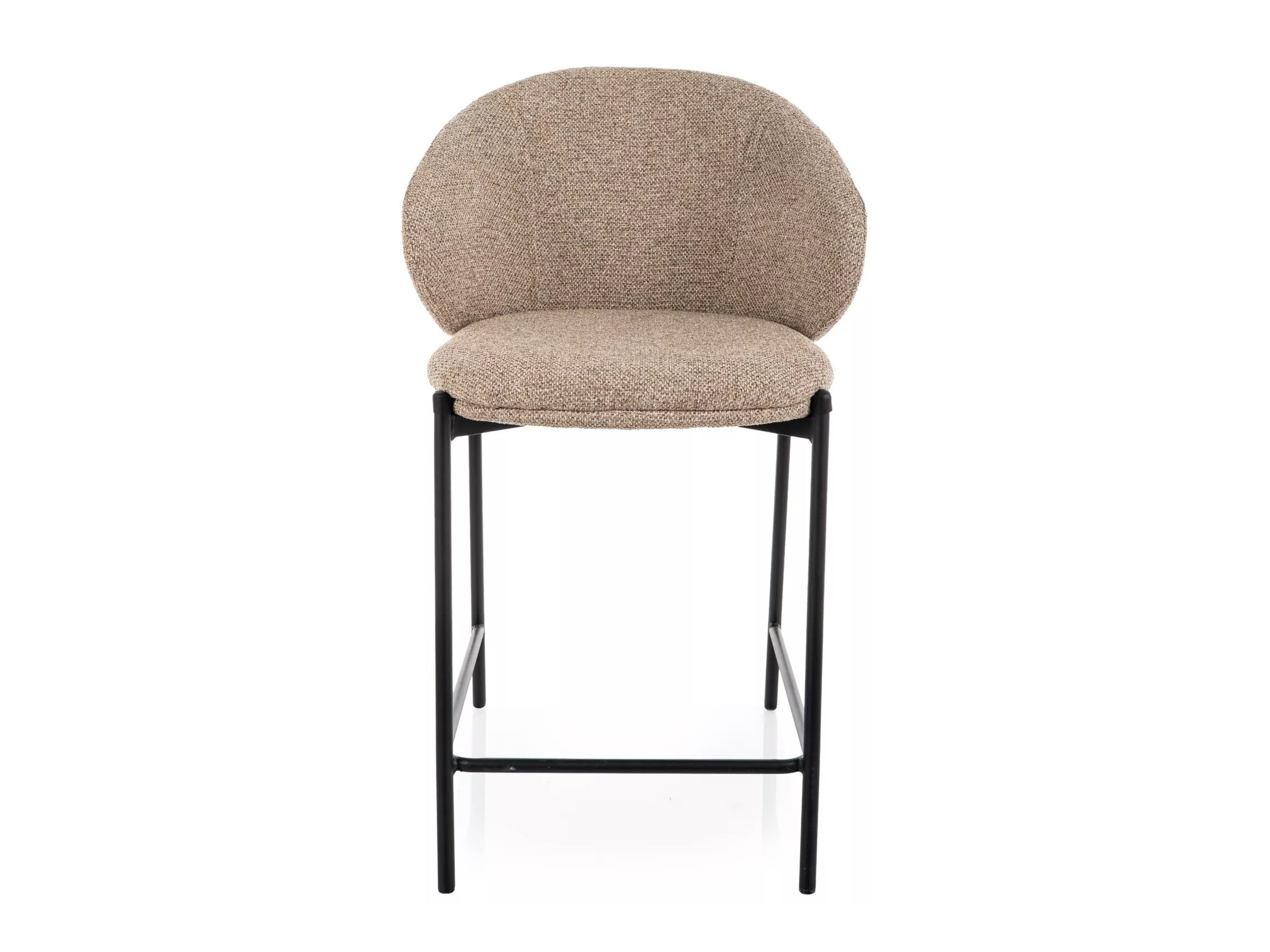 Chaise de bar mi-hauteur Detroit 947 (Beige + Noir)