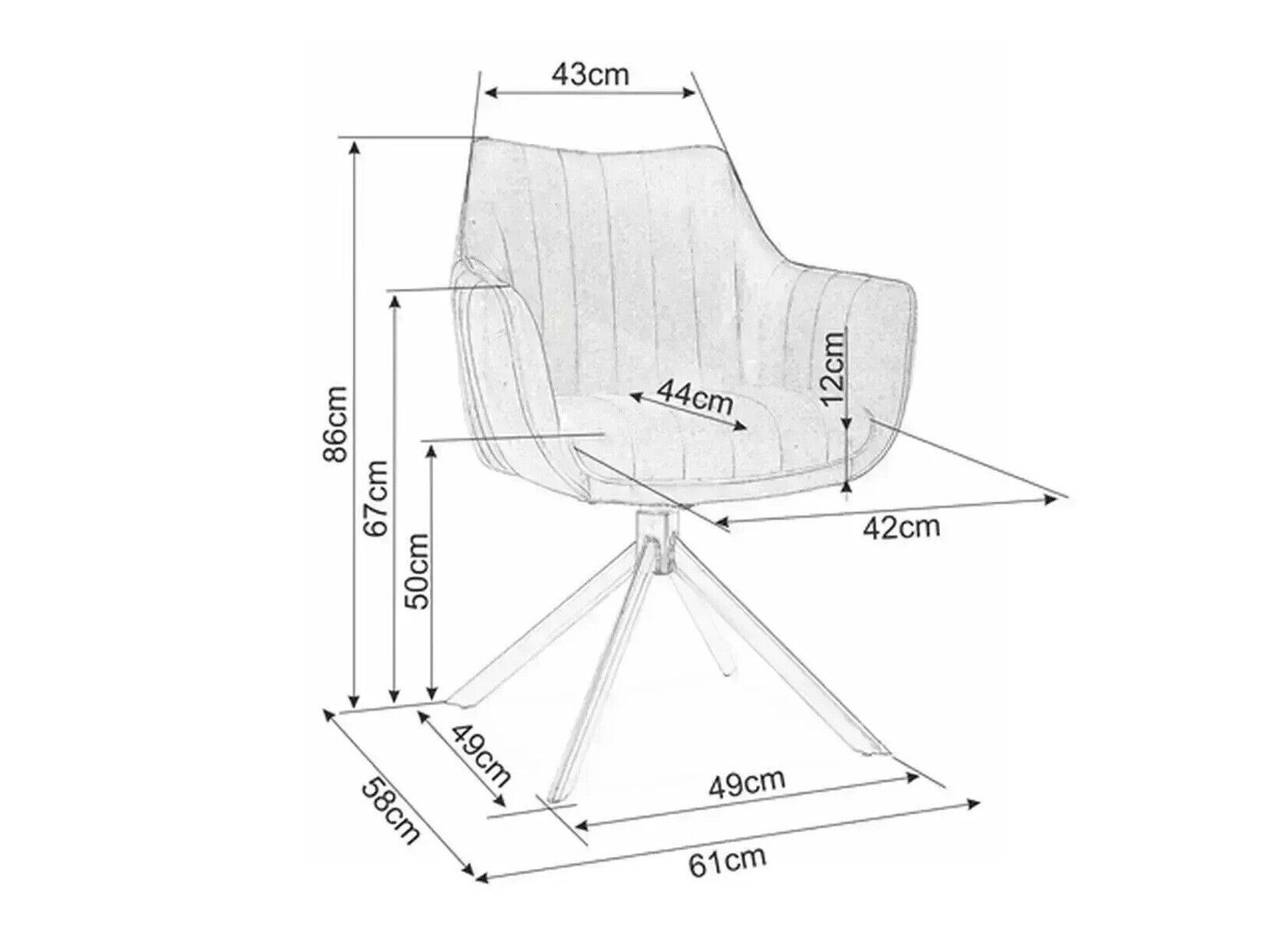 Chaise Detroit 1043 (Leo 04)