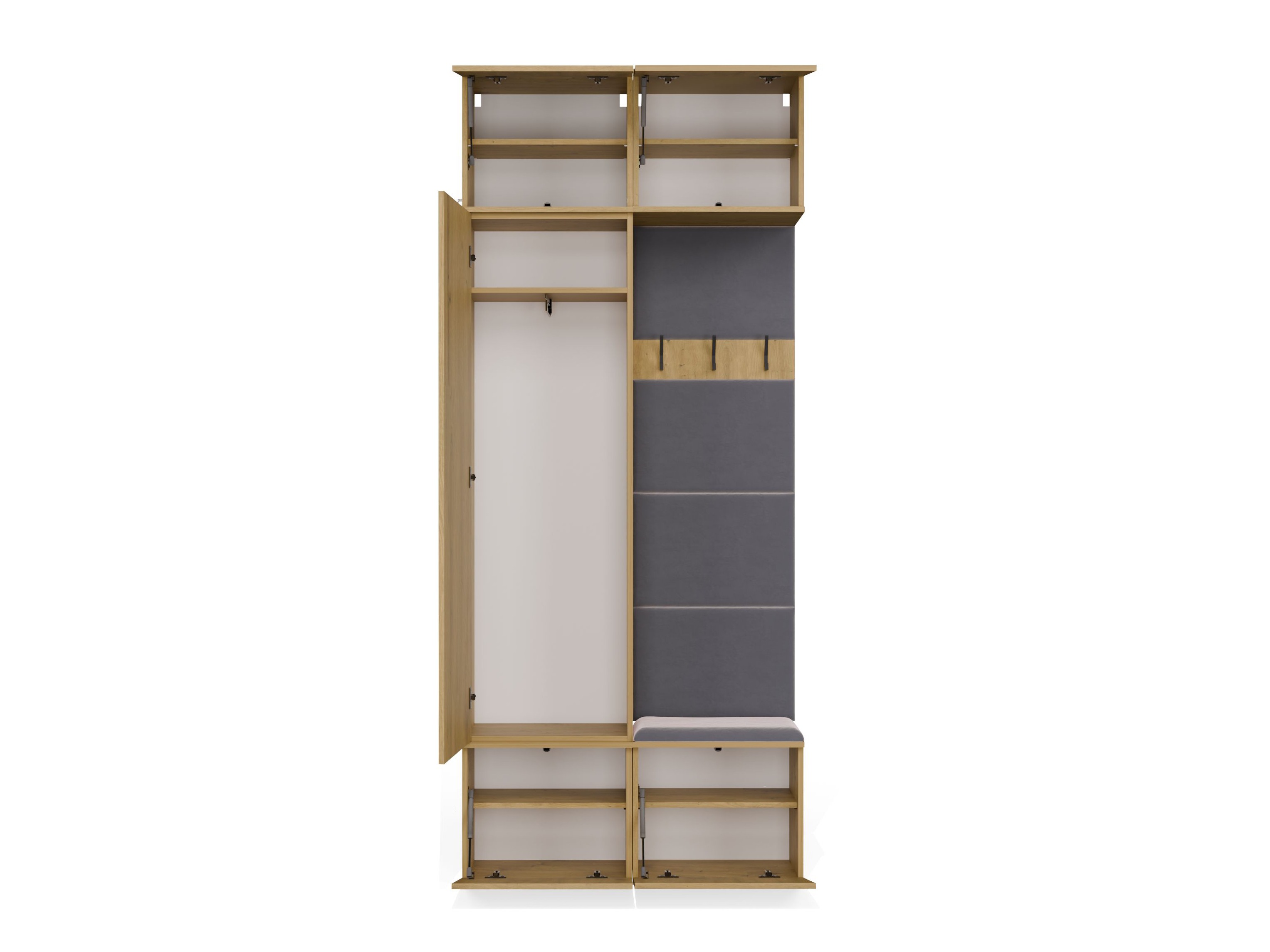 Meuble d'entrée Domtori 100 (Chêne Artisan)