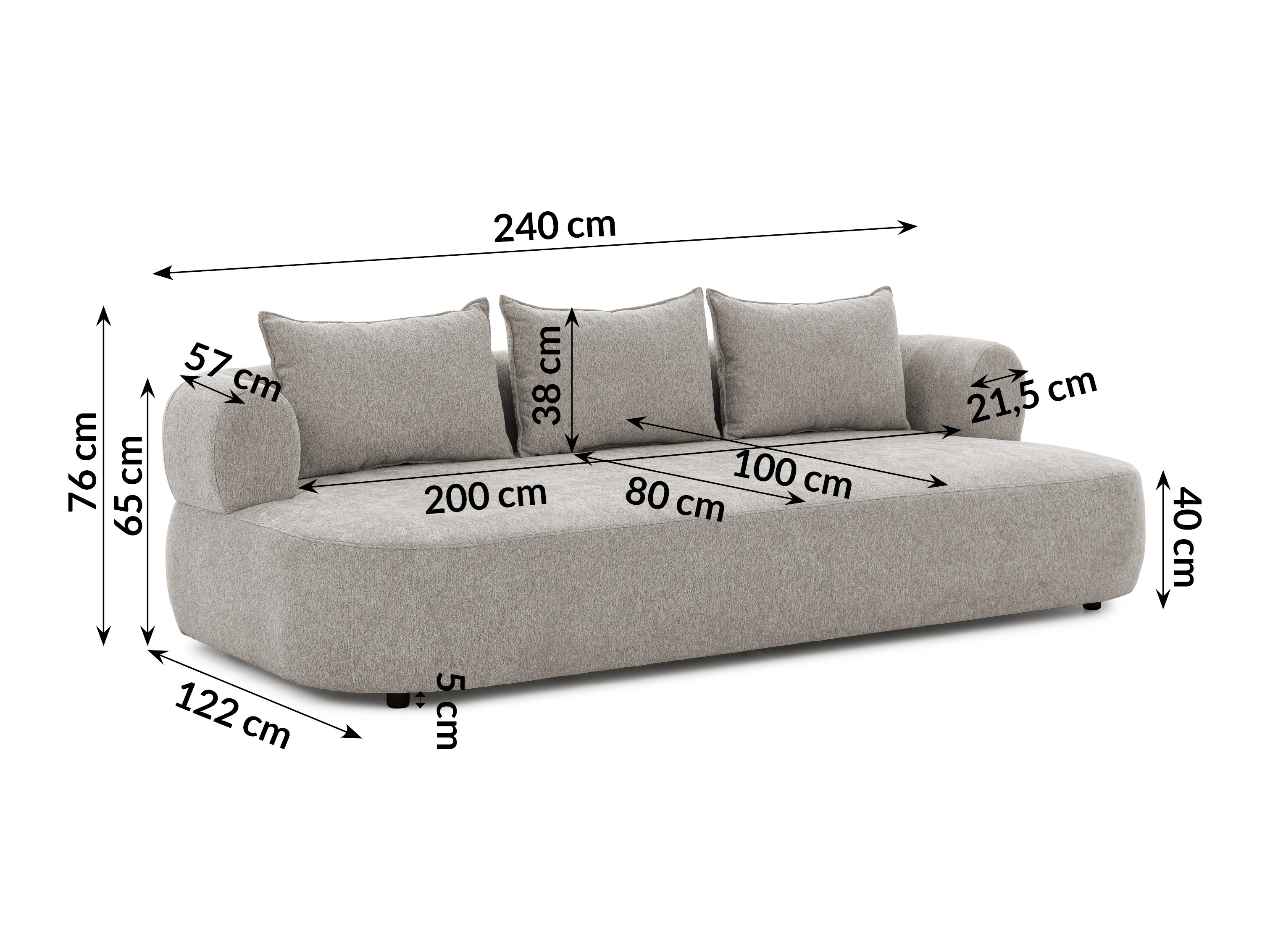 Canapé Rocklin 223 (Toro 145)