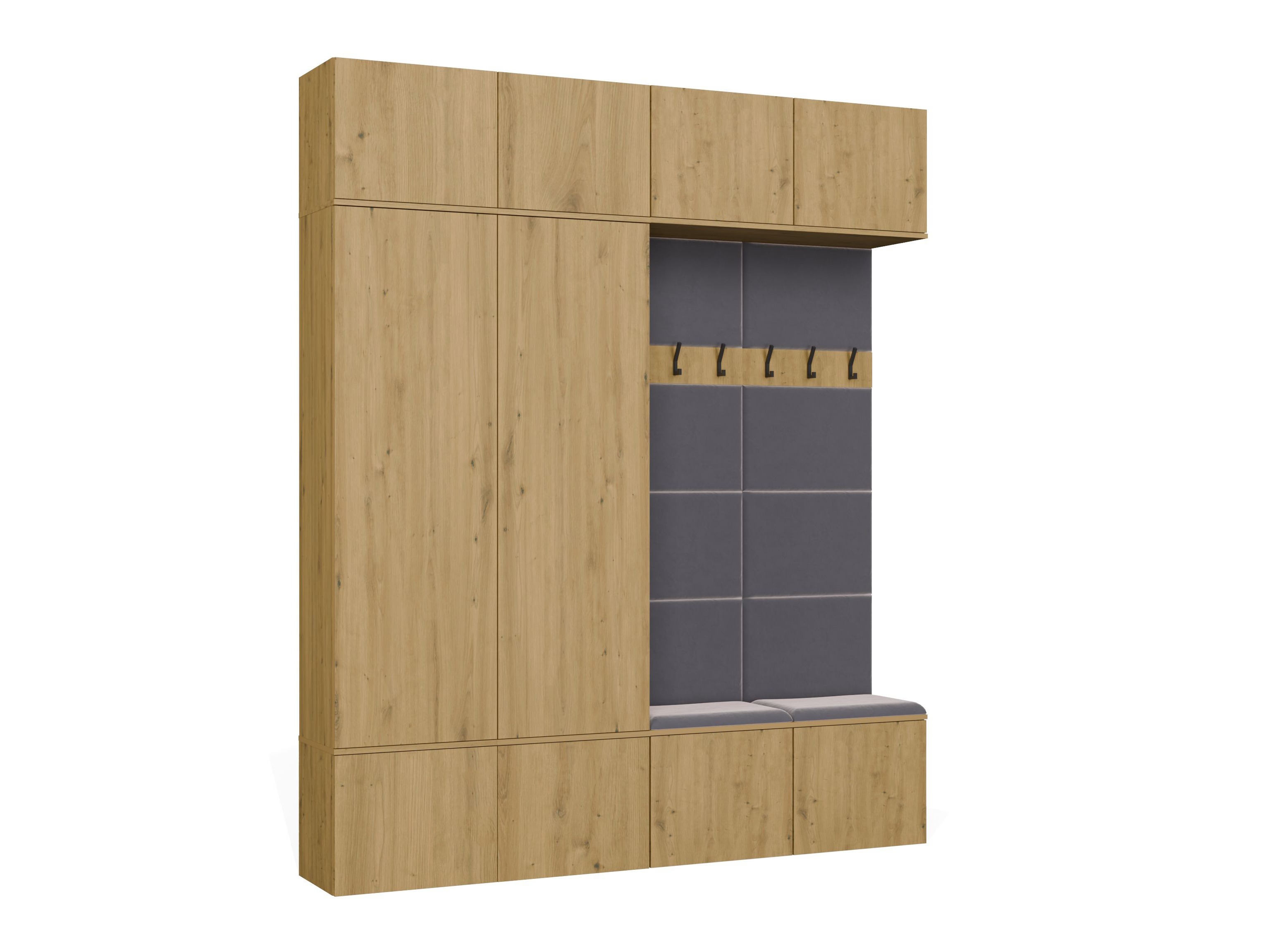 Meuble d'entrée Domtori 114 (Chêne Artisan)