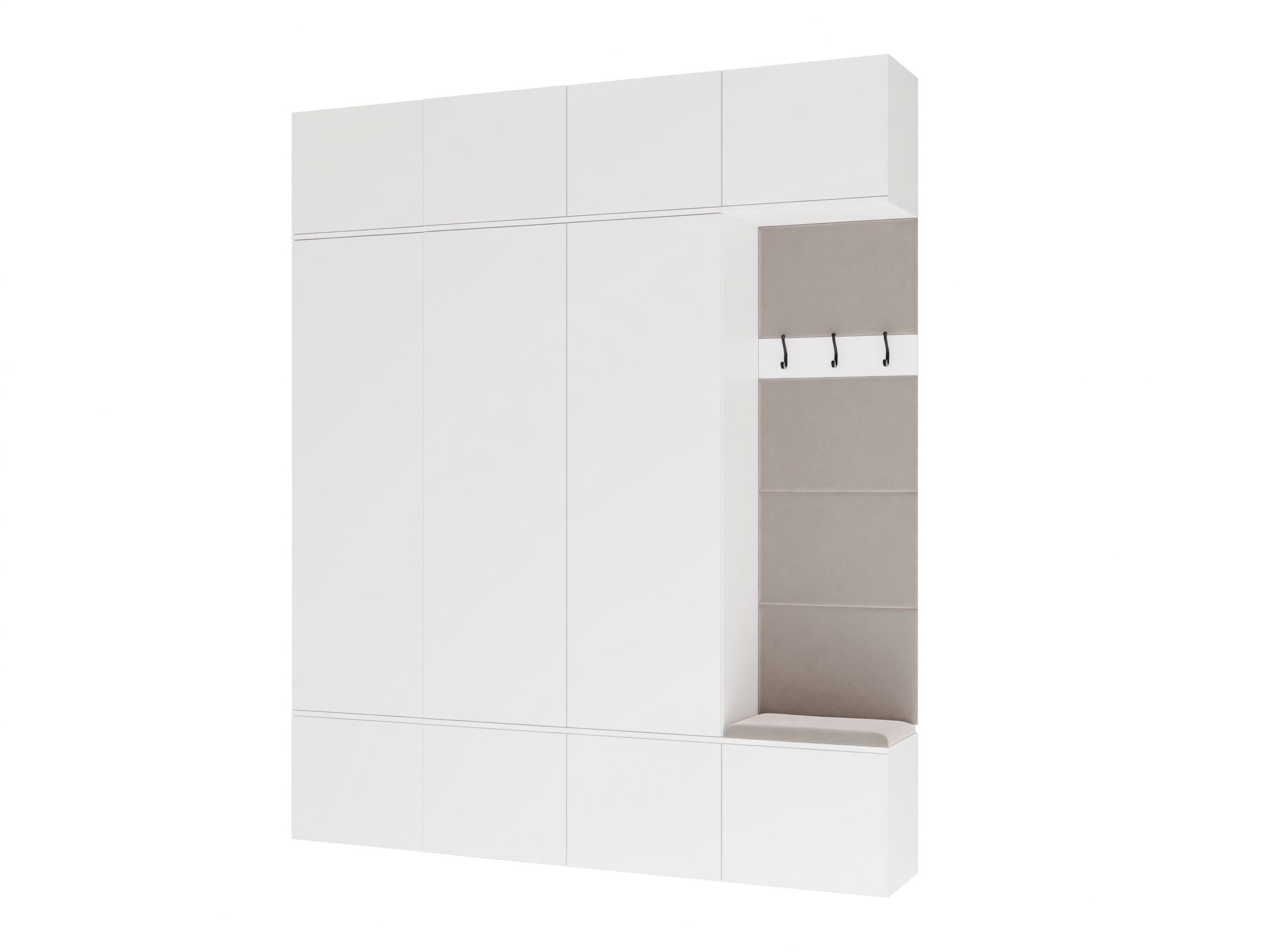 Meuble d'entrée Domtori 115 (Blanc)