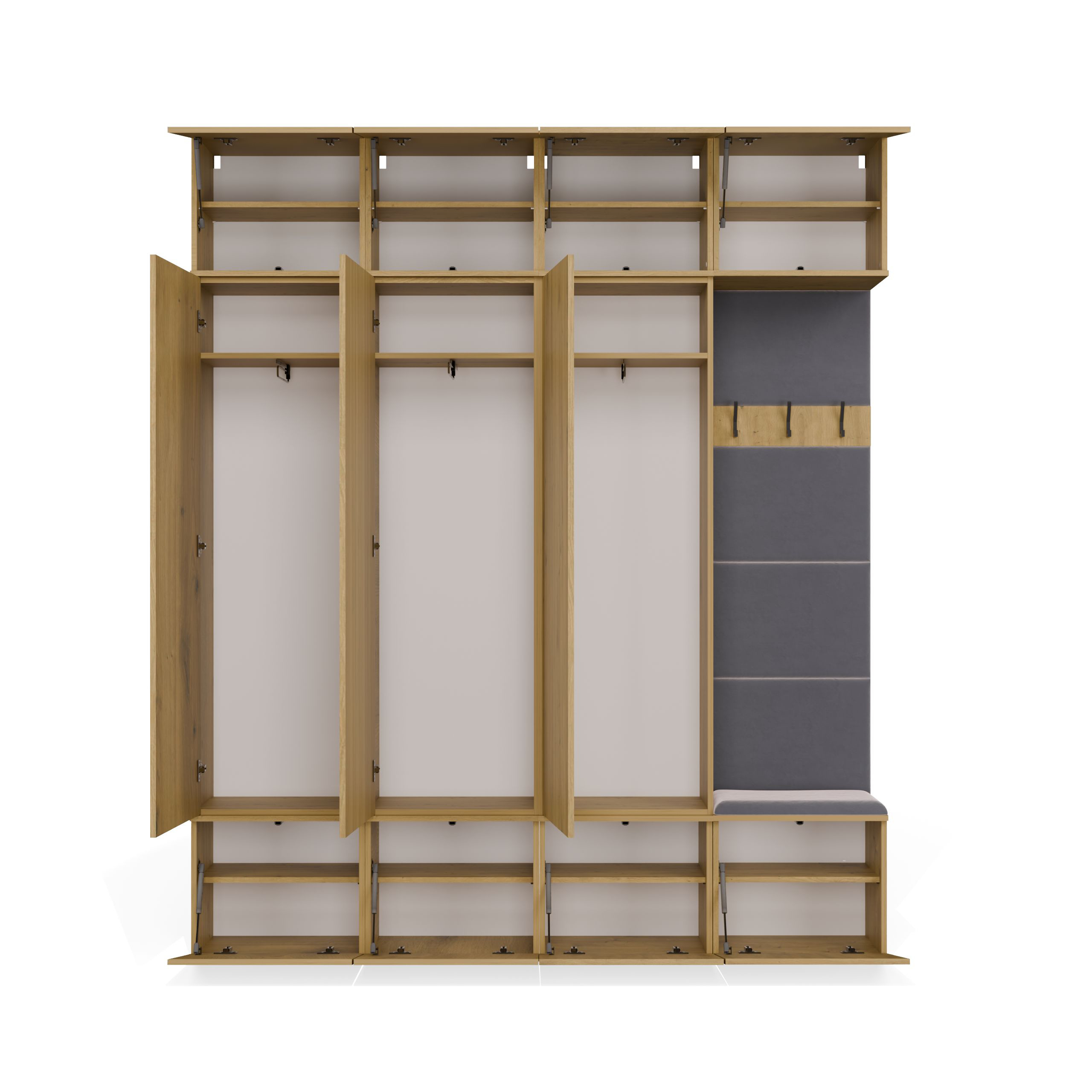 Meuble d'entrée Domtori 115 (Chêne Artisan)