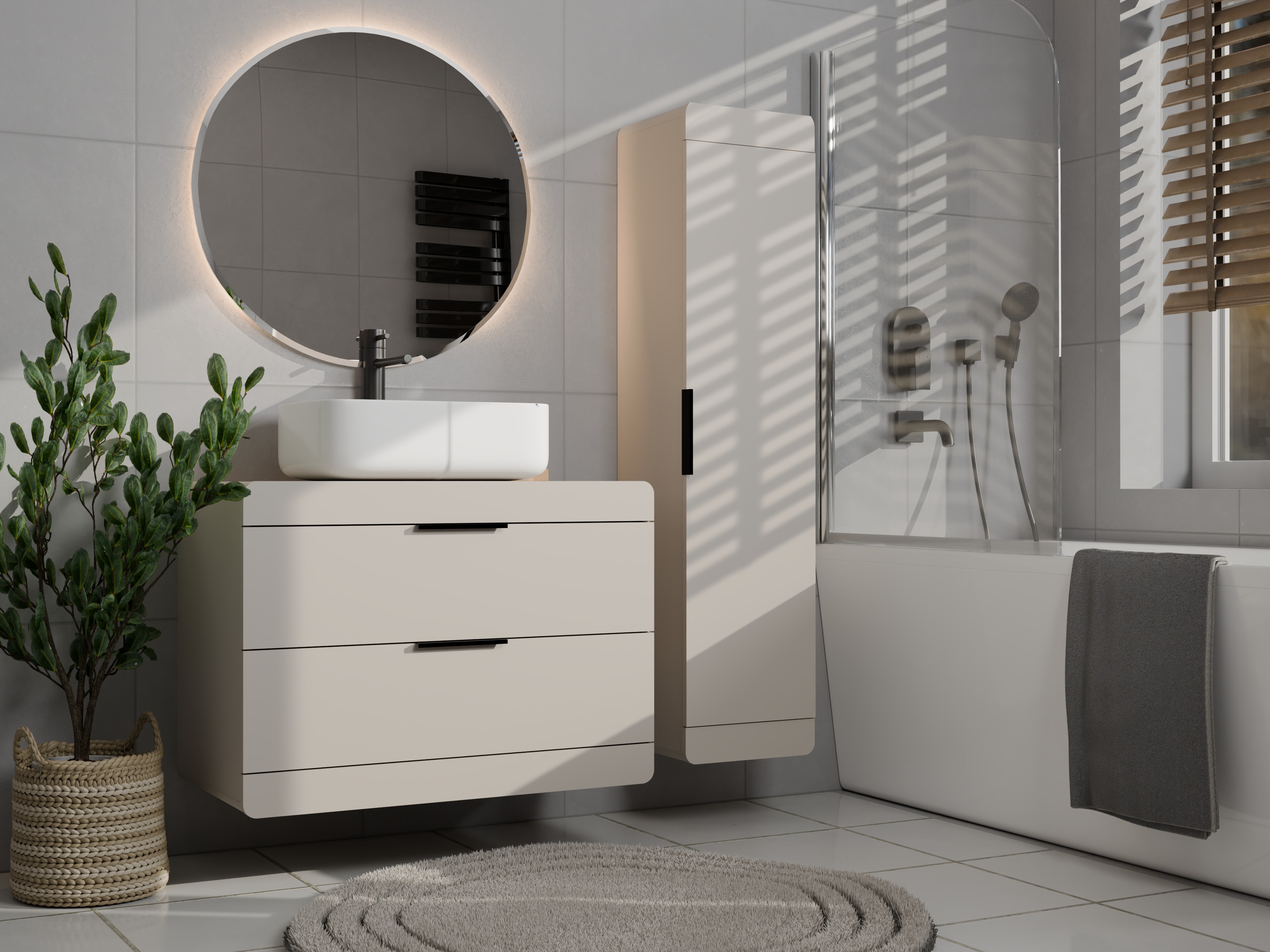 Armoire de salle de bain murale Mandeville 390