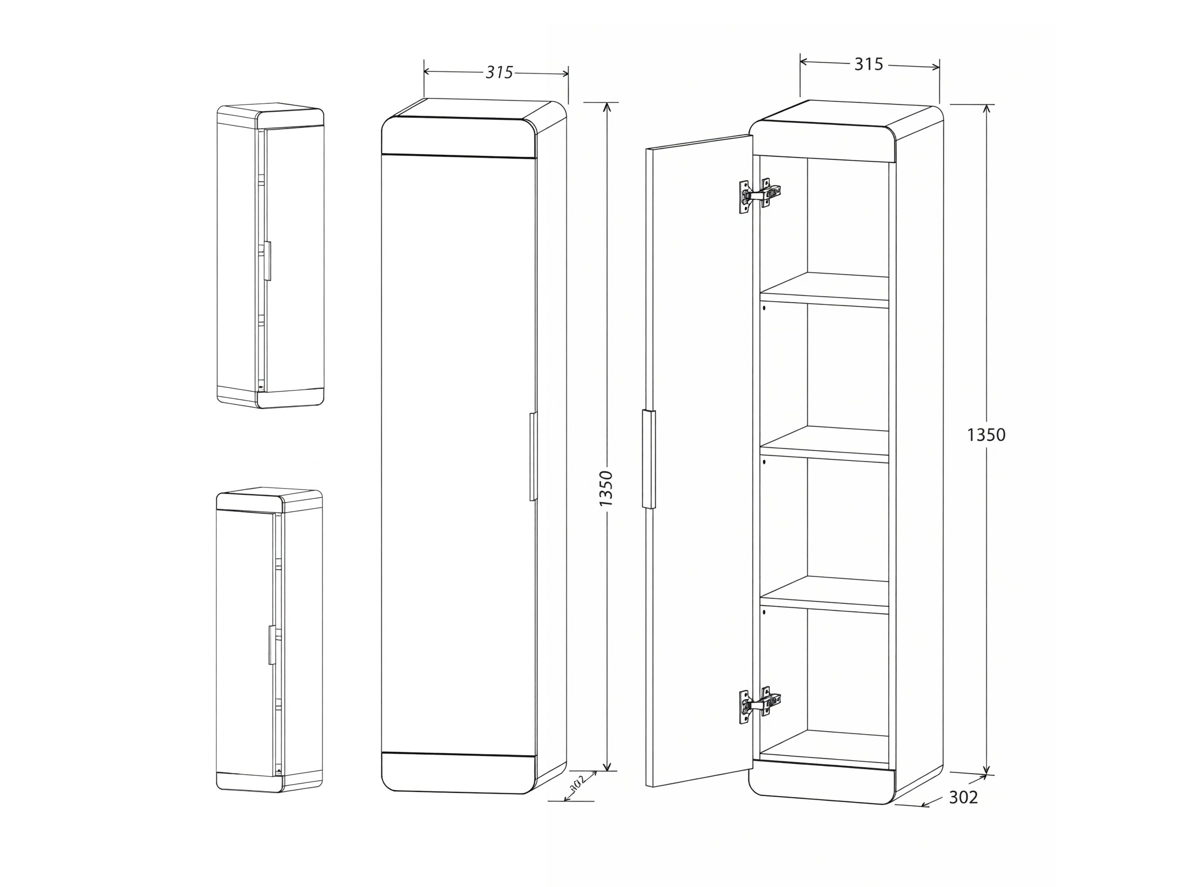Armoire de salle de bain murale Mandeville 390